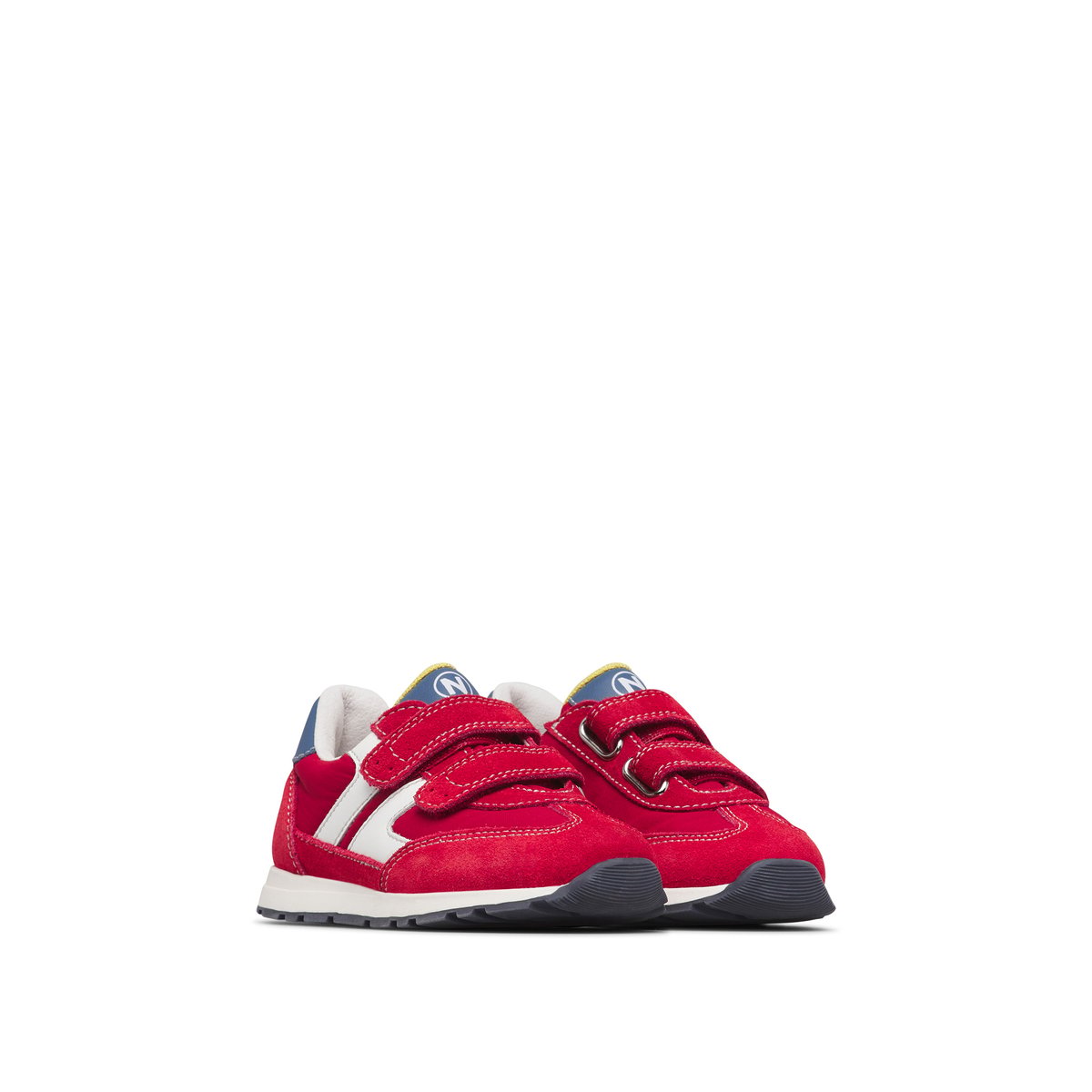 Sneakers en cuir et tissu MIBLO VL. rouge-, NATURINO