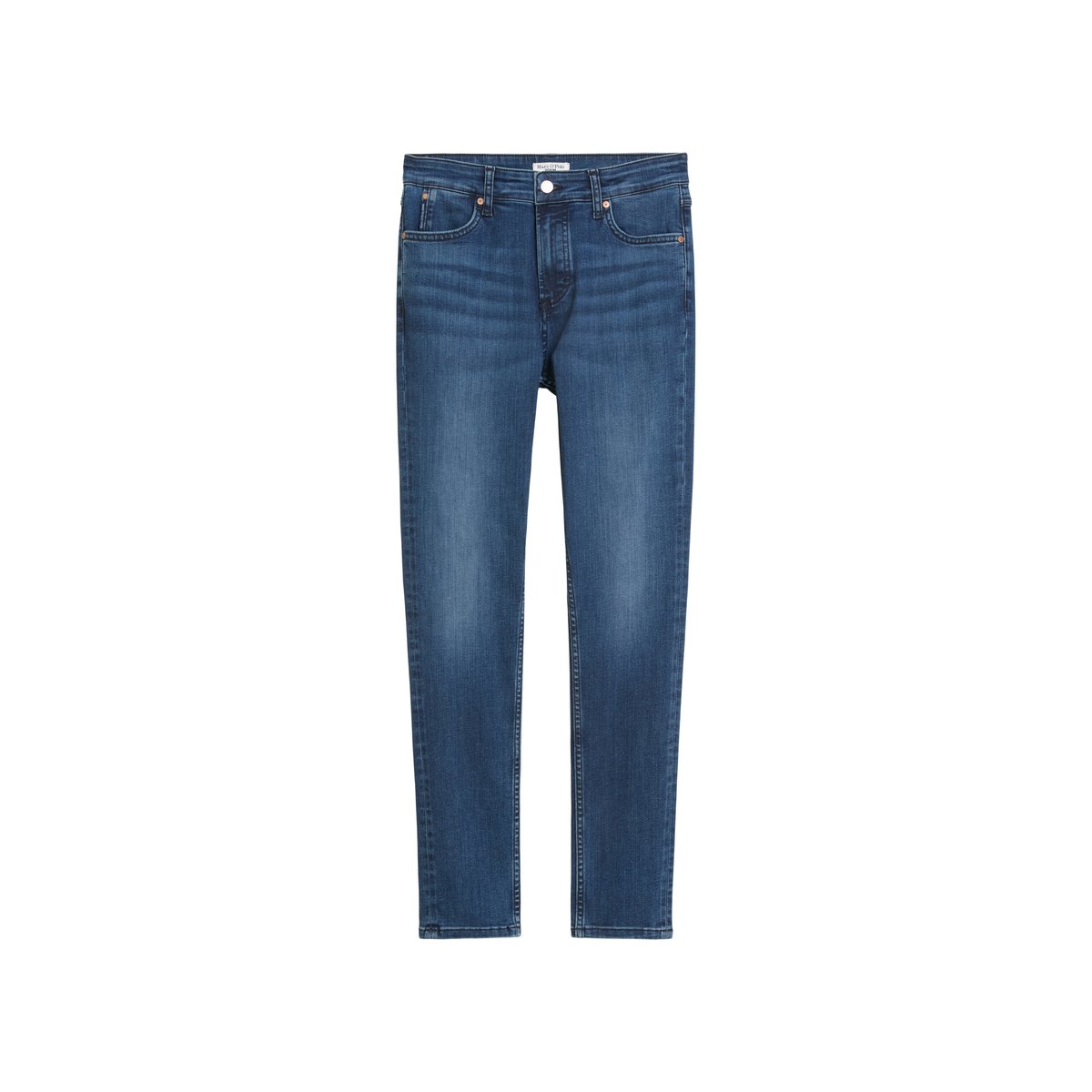 Jeans modèle Kaj skinny cropped en tissu Powerstretch bleu foncé, MARC O’POLO DENIM