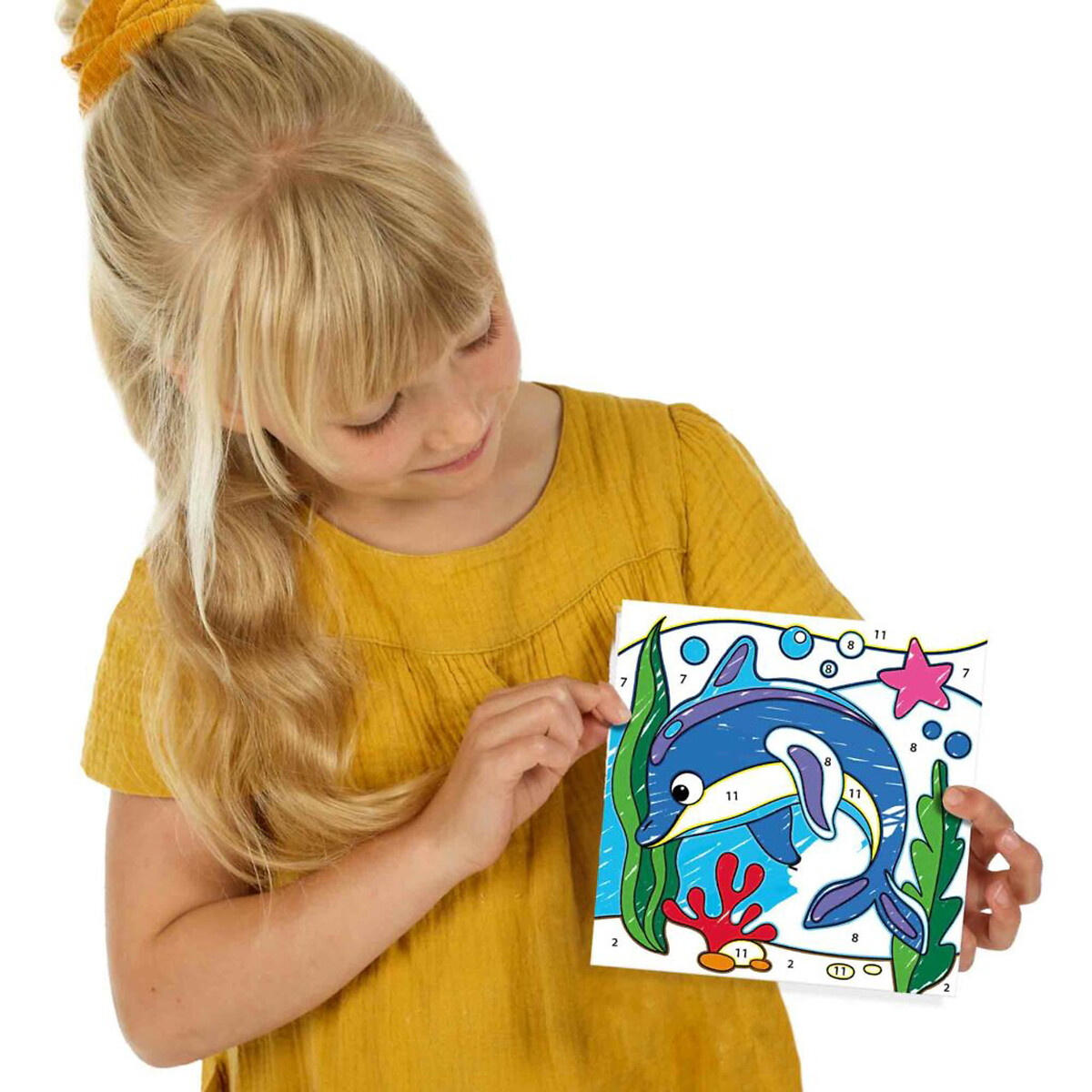 Brinquedo "Pintar por números", SES multicolor, SES