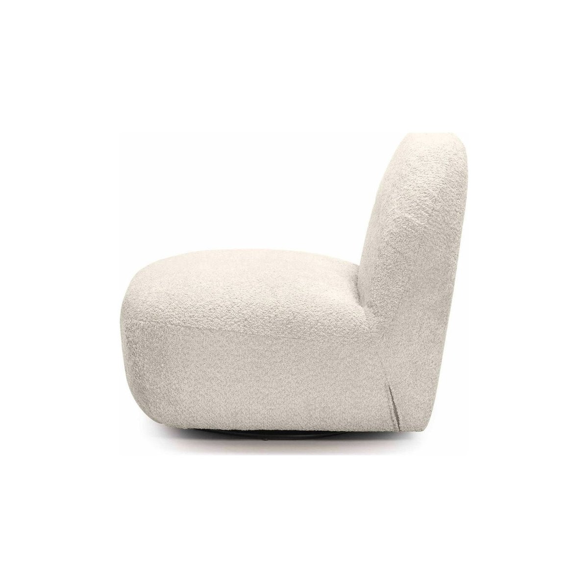Fauteuil lounge pivotant collection BOCHIC crème, RECOLLECTION
