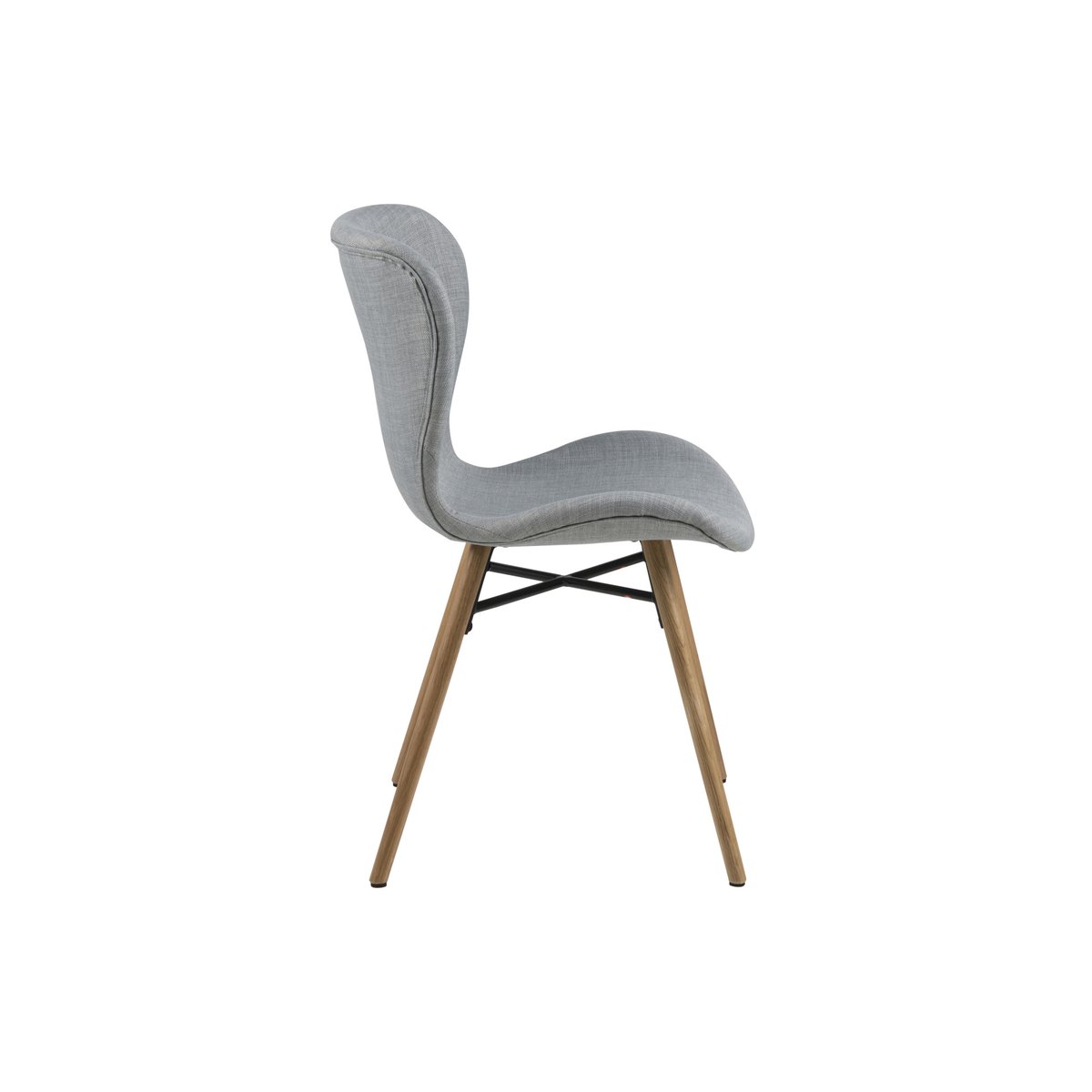 Table rectangulaire à rallonges L160/240 + 4 chaises tissu - BOSTON gris clair, HELLIN, DEPUIS 1862