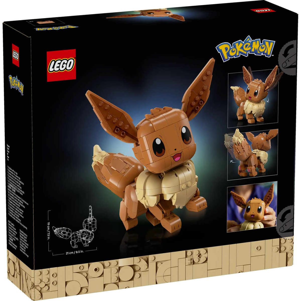 LEGO Pokémon - Evoli - 72151 marron, LEGO