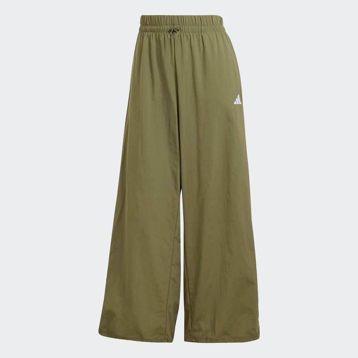 Pantalon large Essentials 3-Stripes olive strata / white, ADIDAS SPORTSWEAR