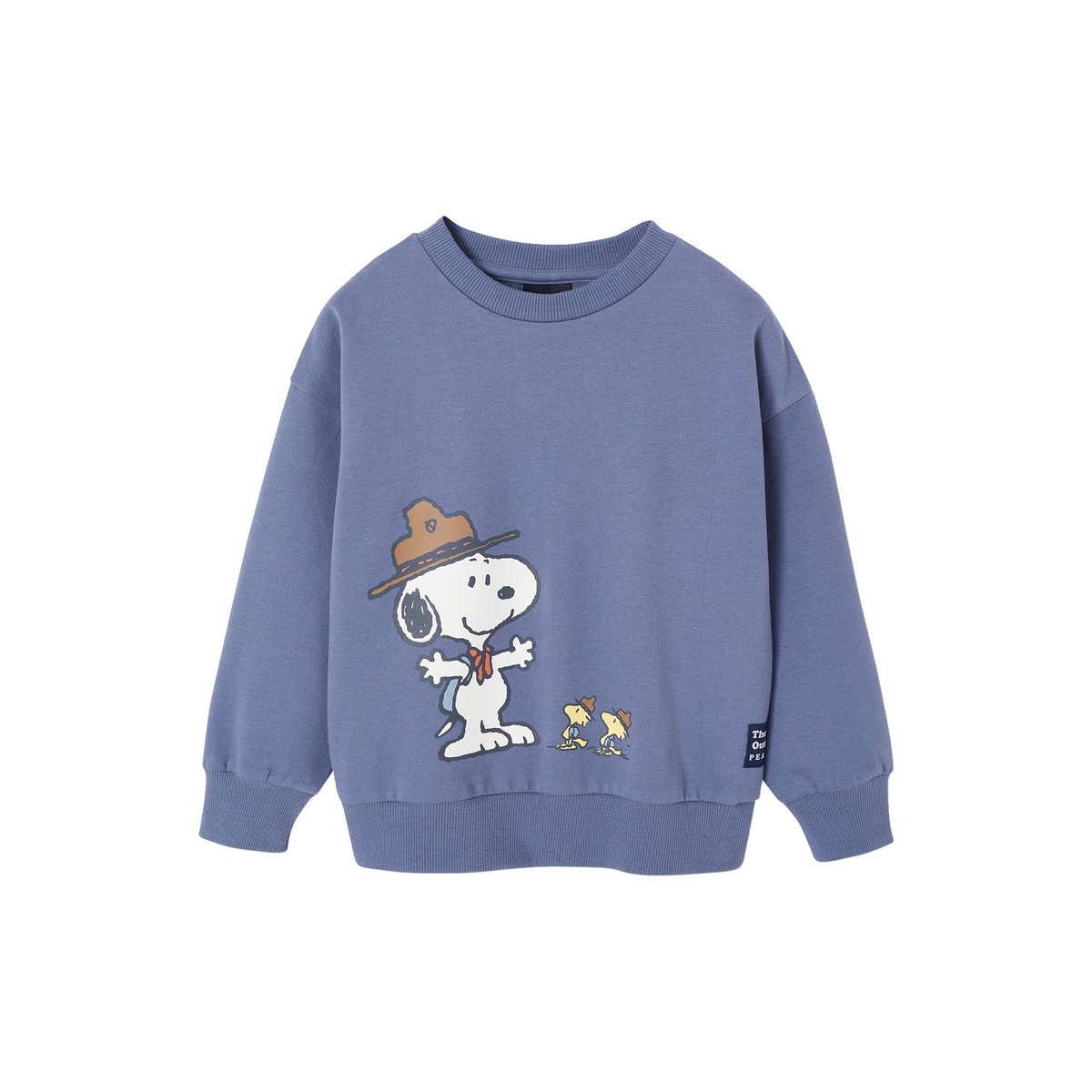 Sweat-shirt Snoopy Peanuts bleu jean, VERTBAUDET