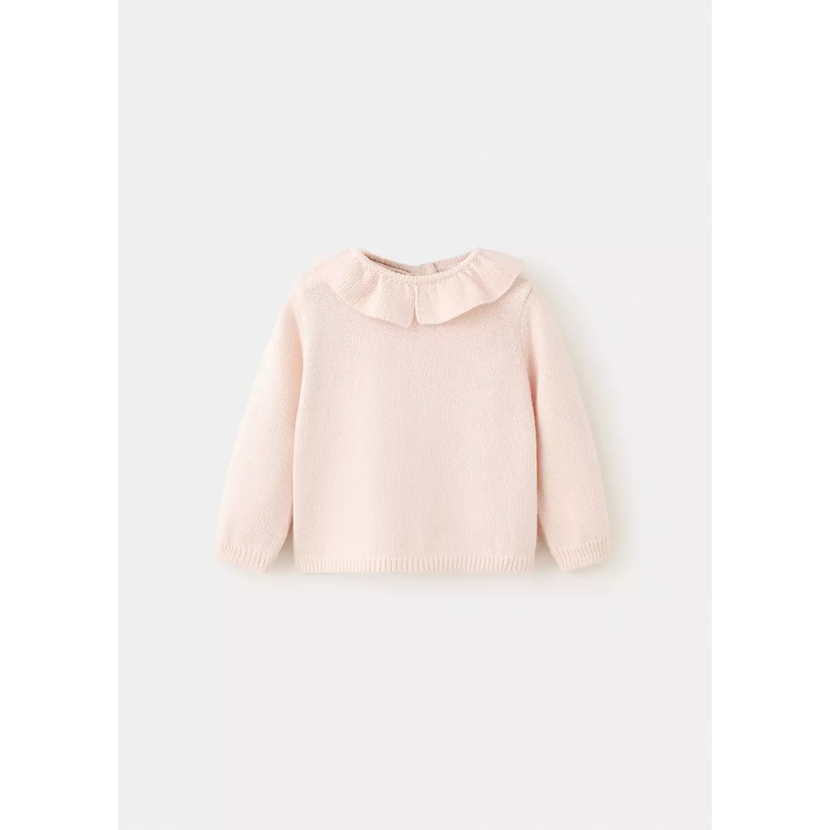 Pull-over maille coton rose clair, MANGO BABY