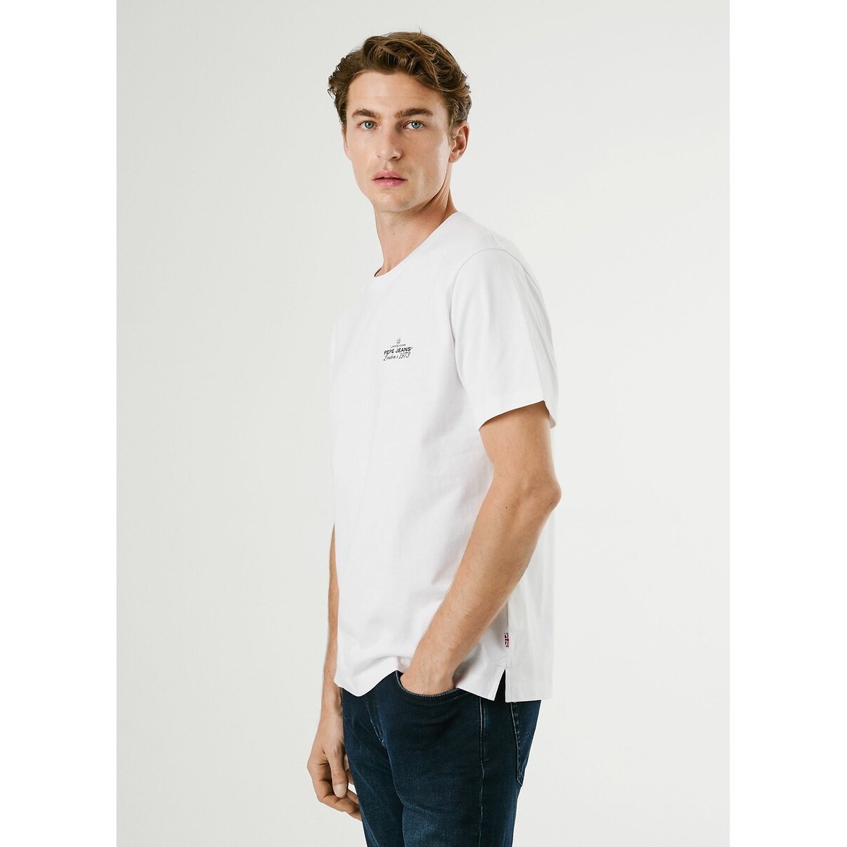 Thiago Short-Sleeve T-Shirt white, PEPE JEANS