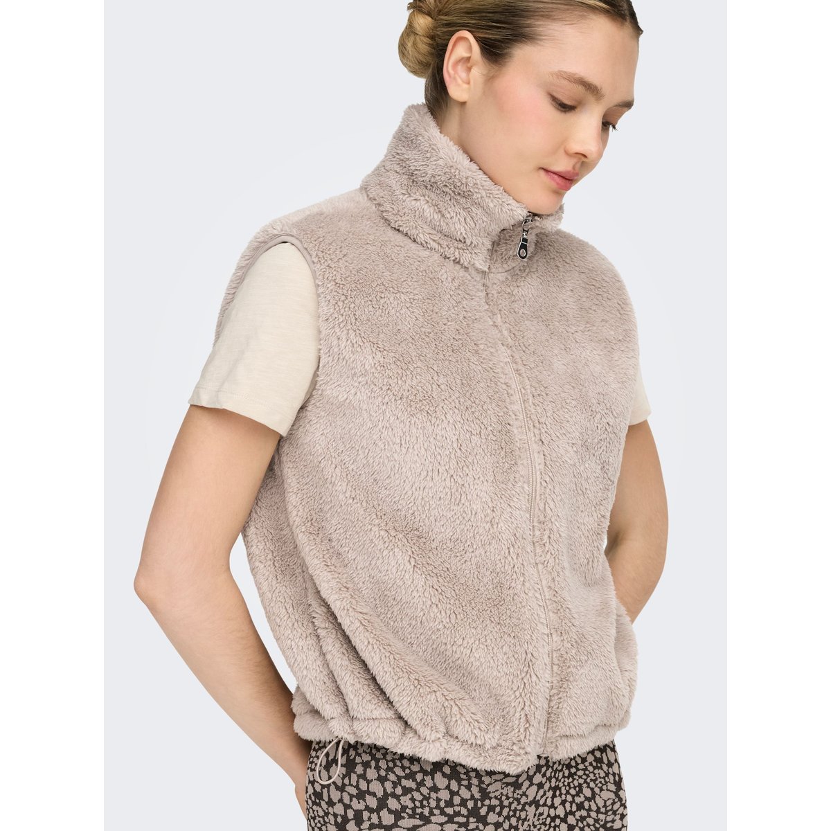 Gilet En Peluche string, ONLY PLAY