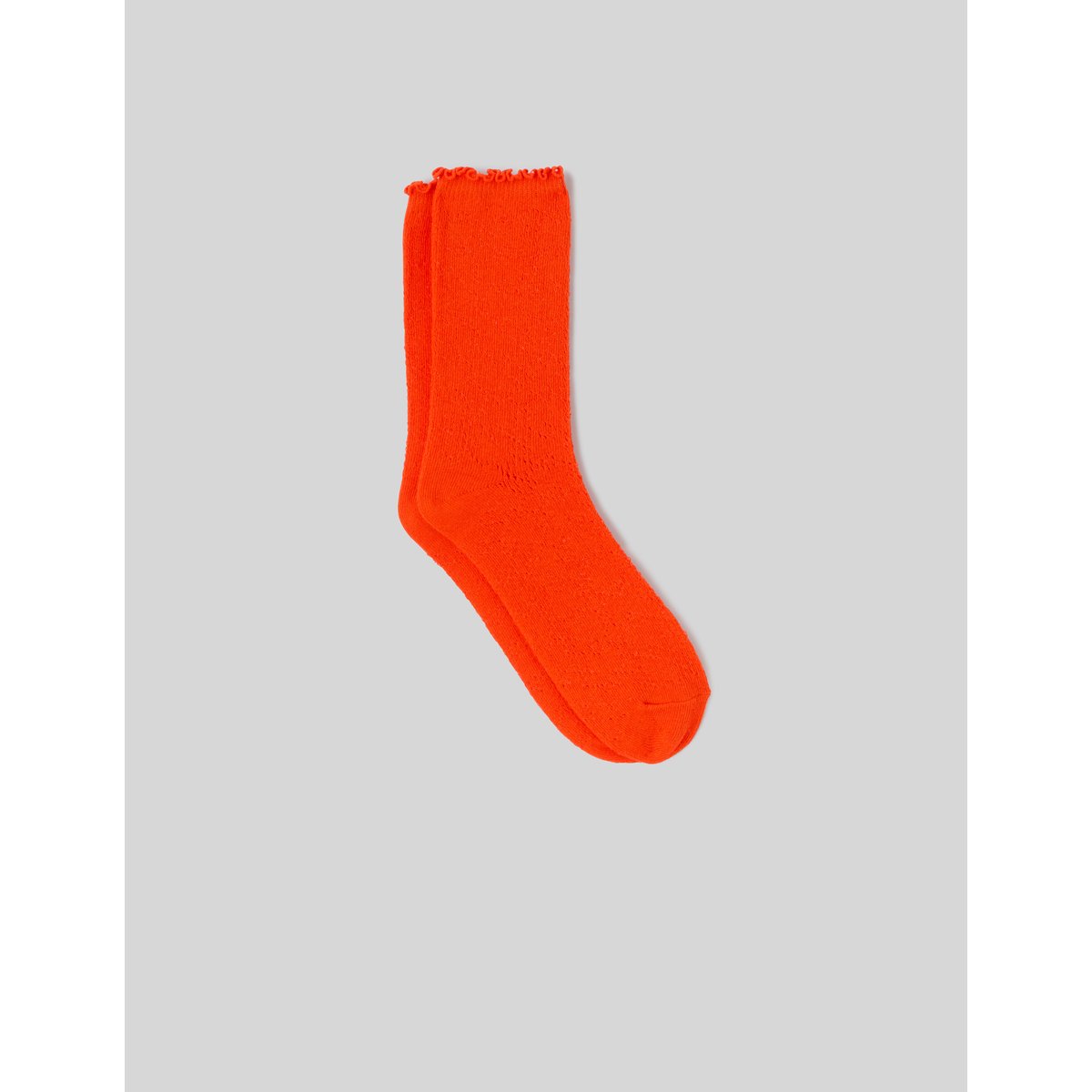 Chaussette unitaire pointelle rouge, BZB