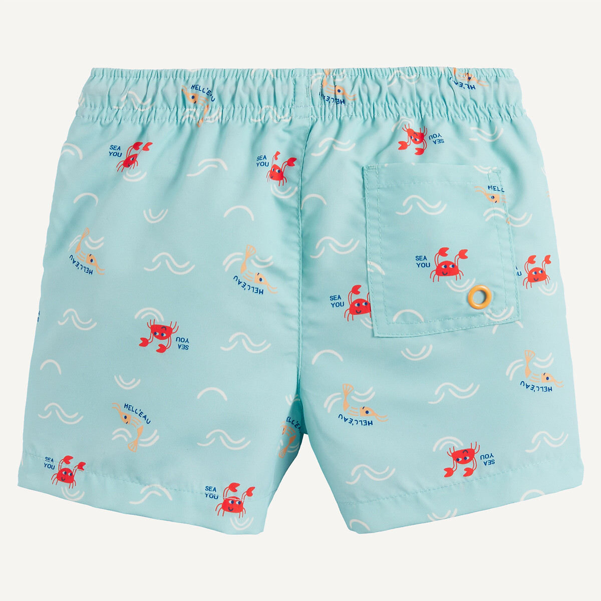 Short de bain, imprimé crabes et crevettes imprimé, LA REDOUTE COLLECTIONS