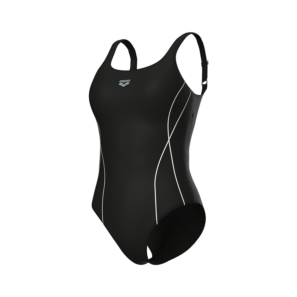 Maillot de bain ERIKA dos en U noir/blanc, ARENA
