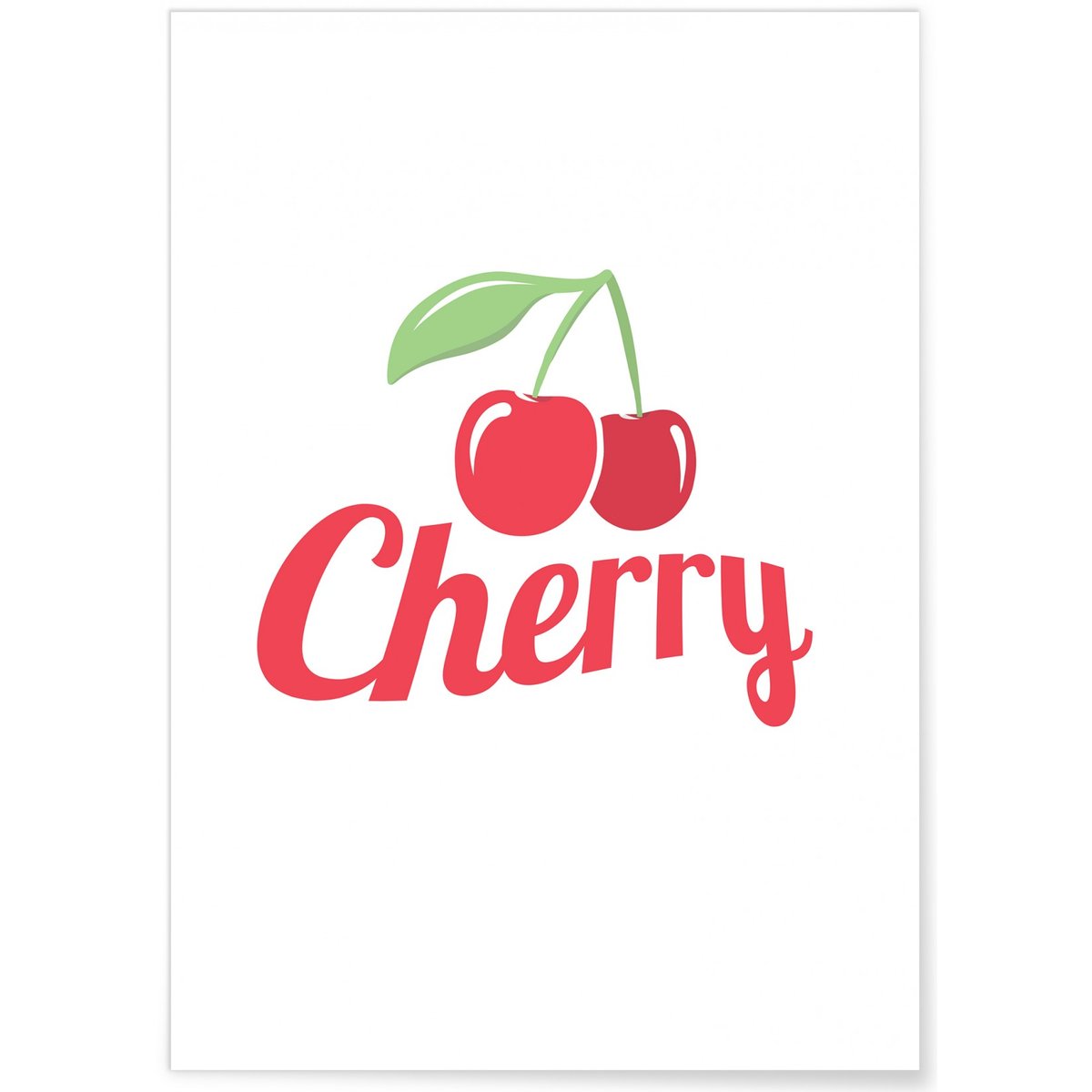 Affiche Cherry blanc, L'AFFICHERIE