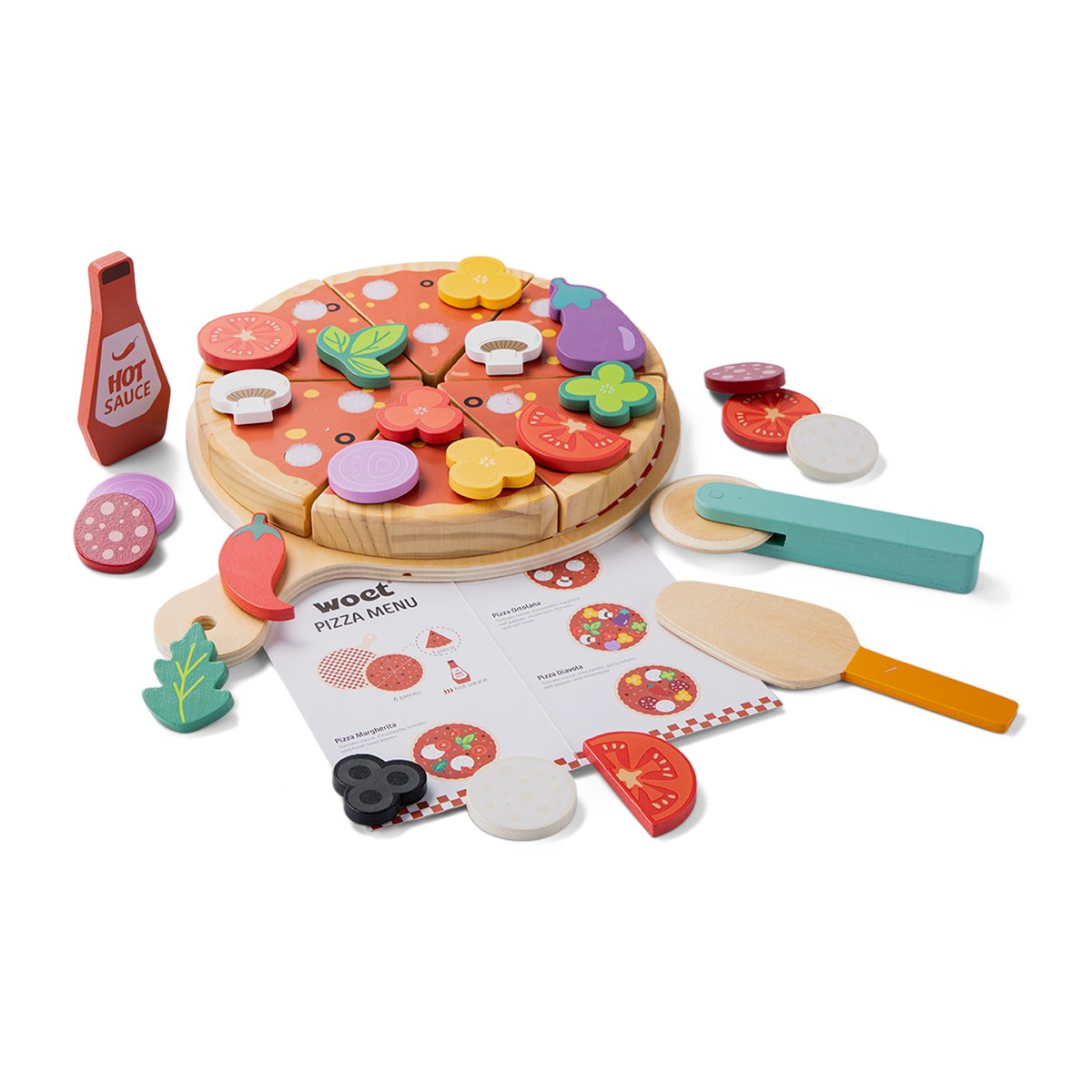 Ensemble pizza pour jouer multicolore, NEW CLASSIC TOYS