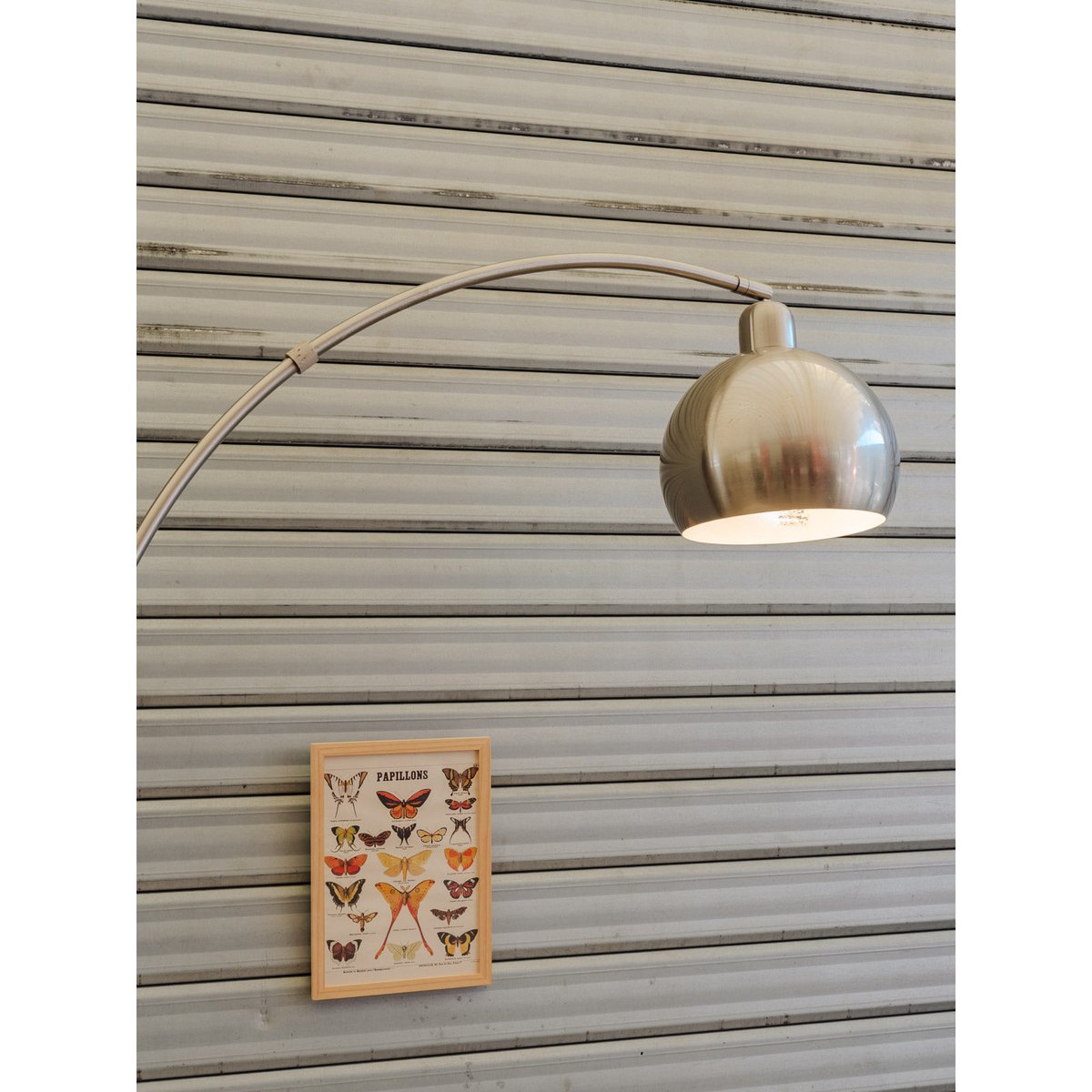 Lampadaire chromé Julien N°415 - Bon état argenté, DEBONGOUT