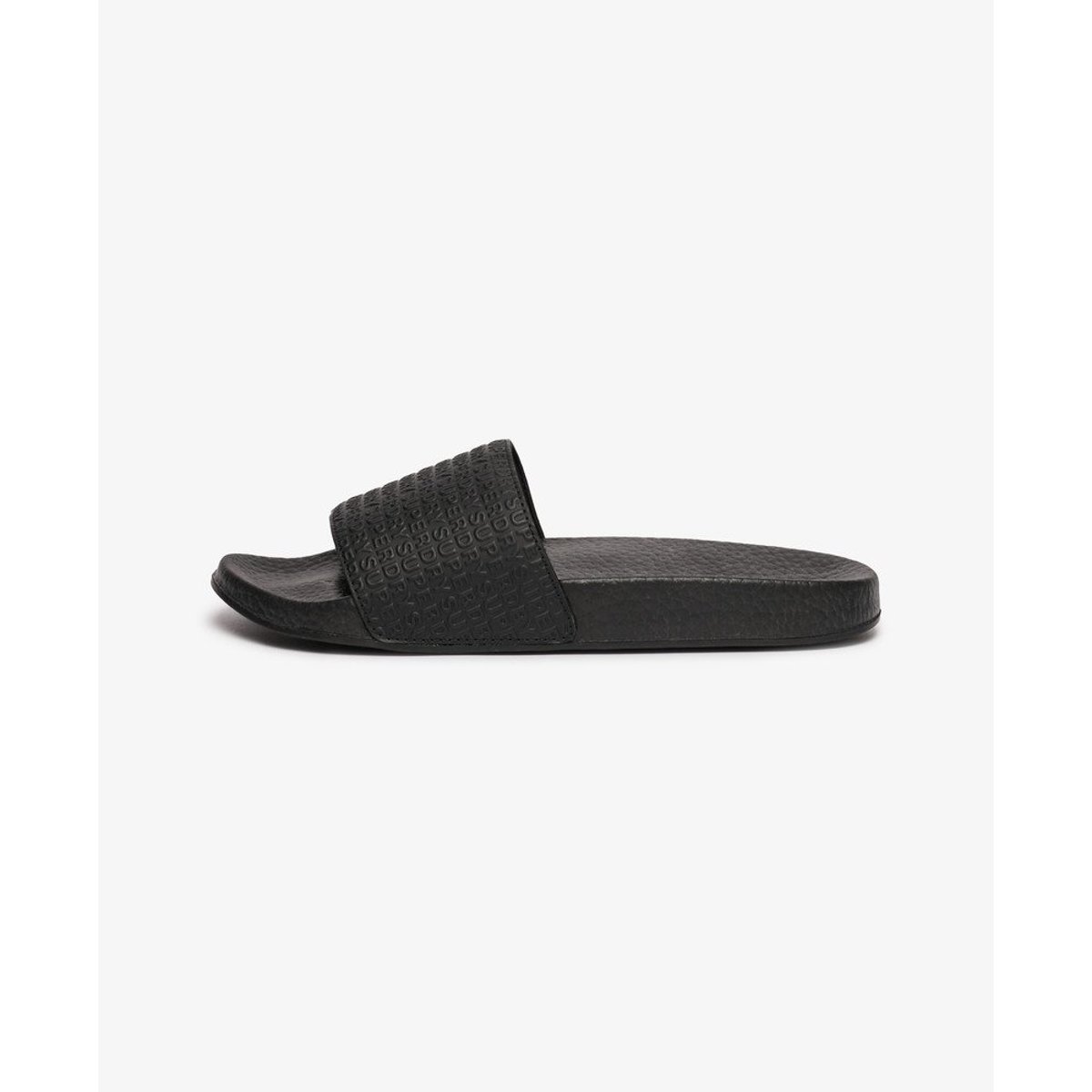 Claquettes de Piscine Monogram noir, SUPERDRY