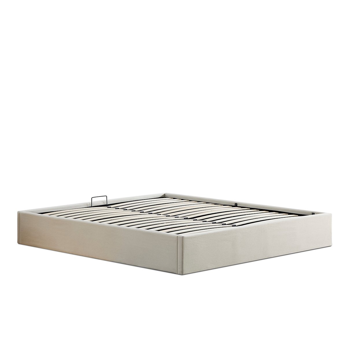 Lit coffre ATLAS beige, OLYMPE LITERIE