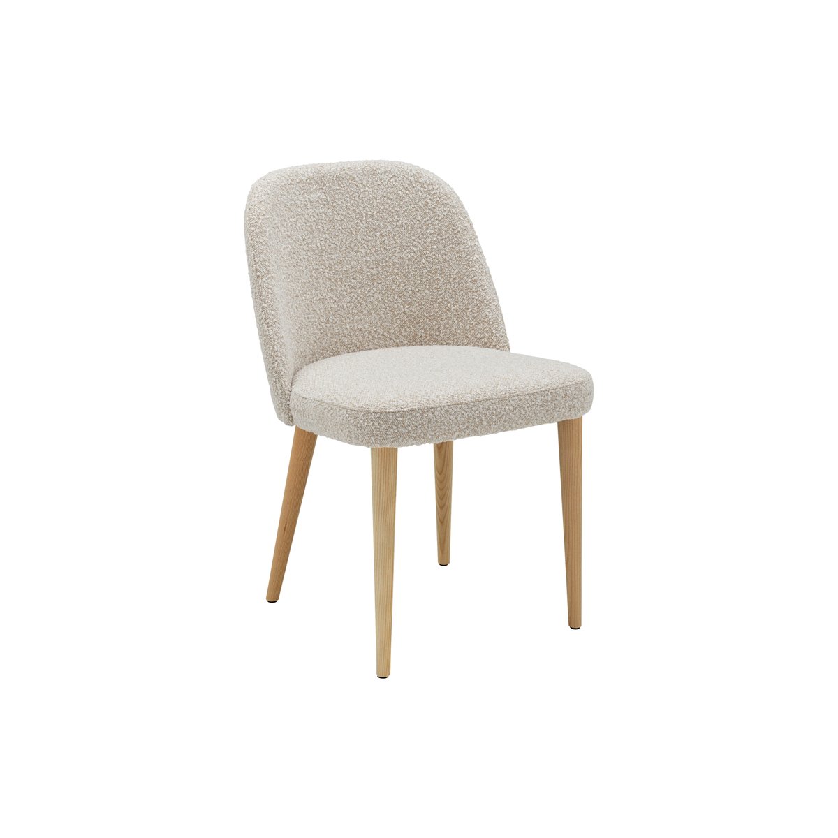 Chaise bouclette pieds bois - MAXINE bouclette, CAMIF