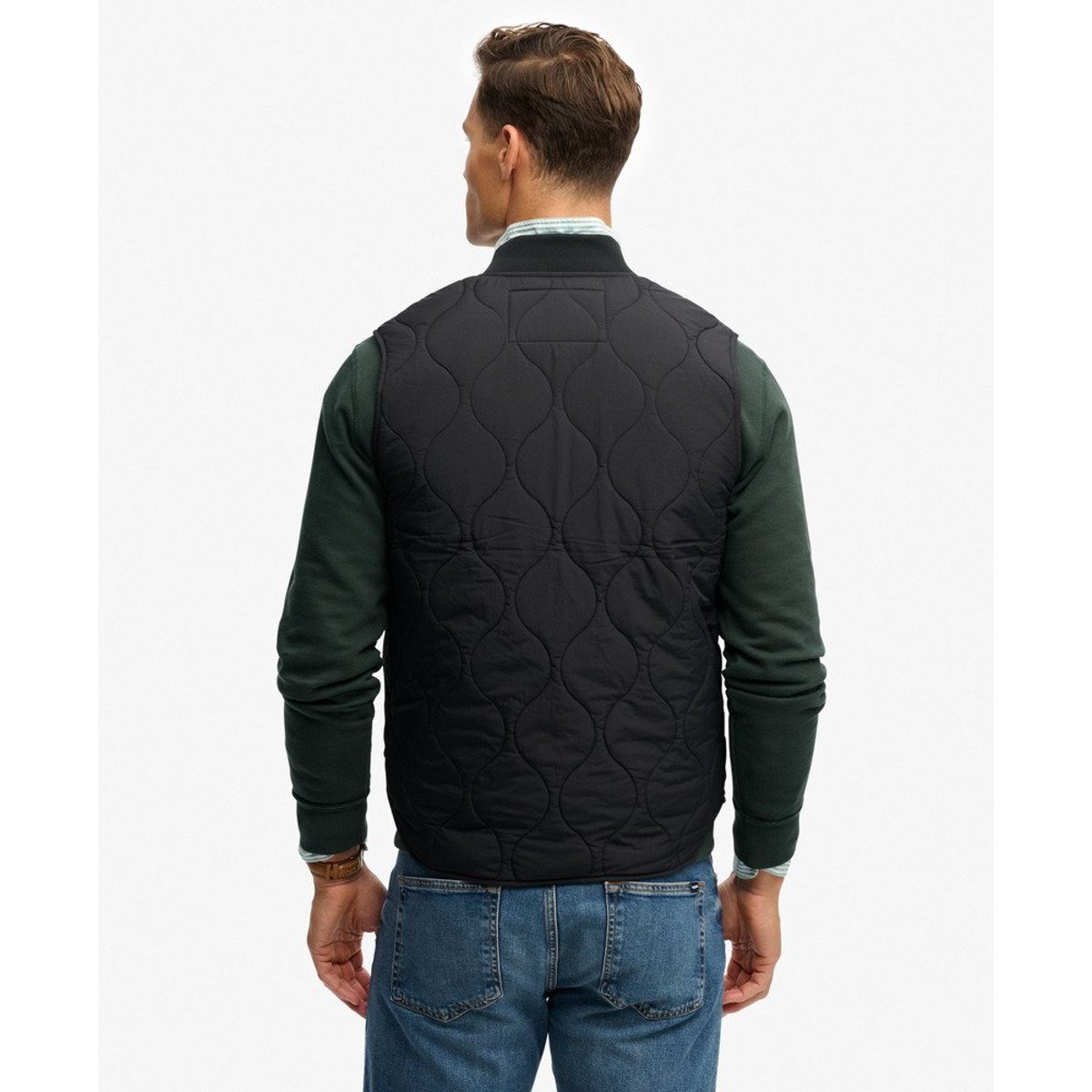 Veste sans manches Military Liner noir de jais, SUPERDRY