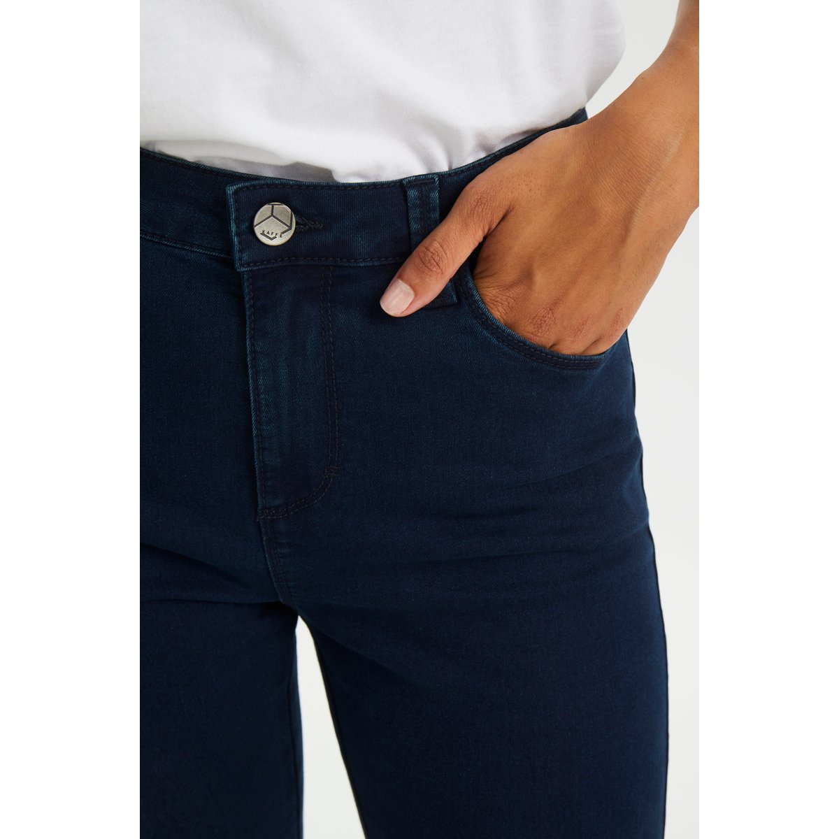 Jeans bleu dark blue denim, KAFFE