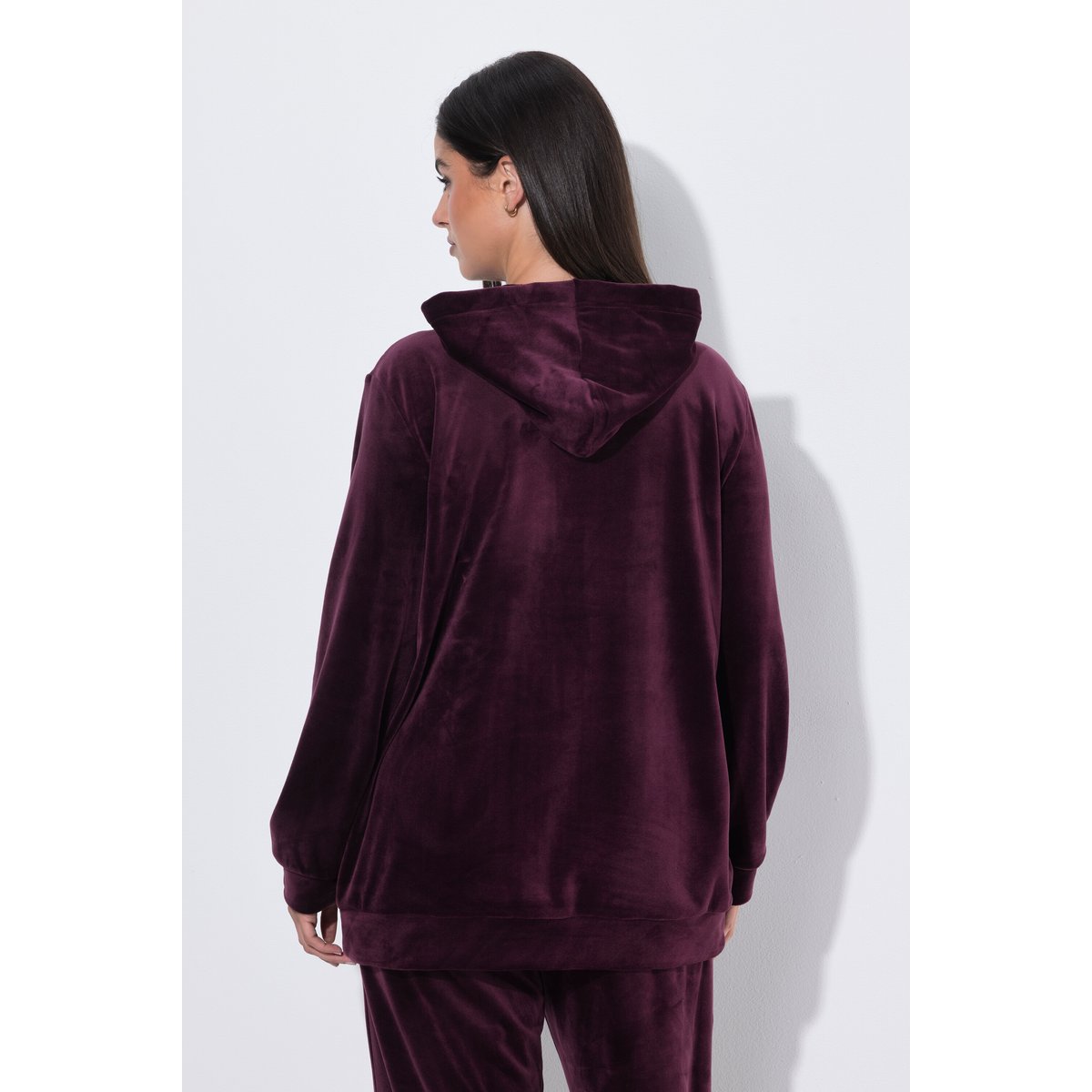 Veste d'intérieur en molleton prune foncé, ULLA POPKEN