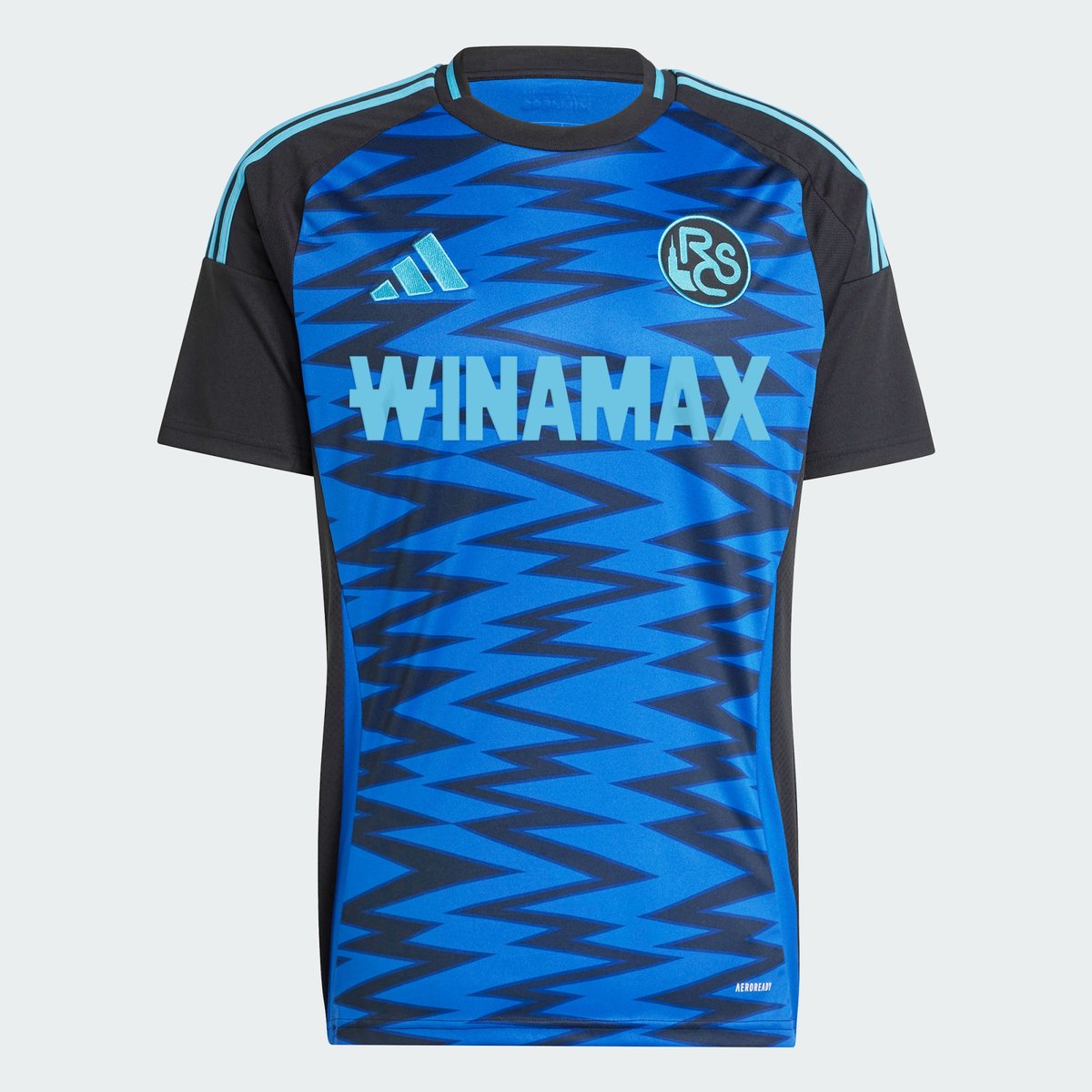 Maillot Third Rc Strasbourg 24/25 Maillot Third Rc Strasbourg 24/25 royal blue / black, adidas Performance