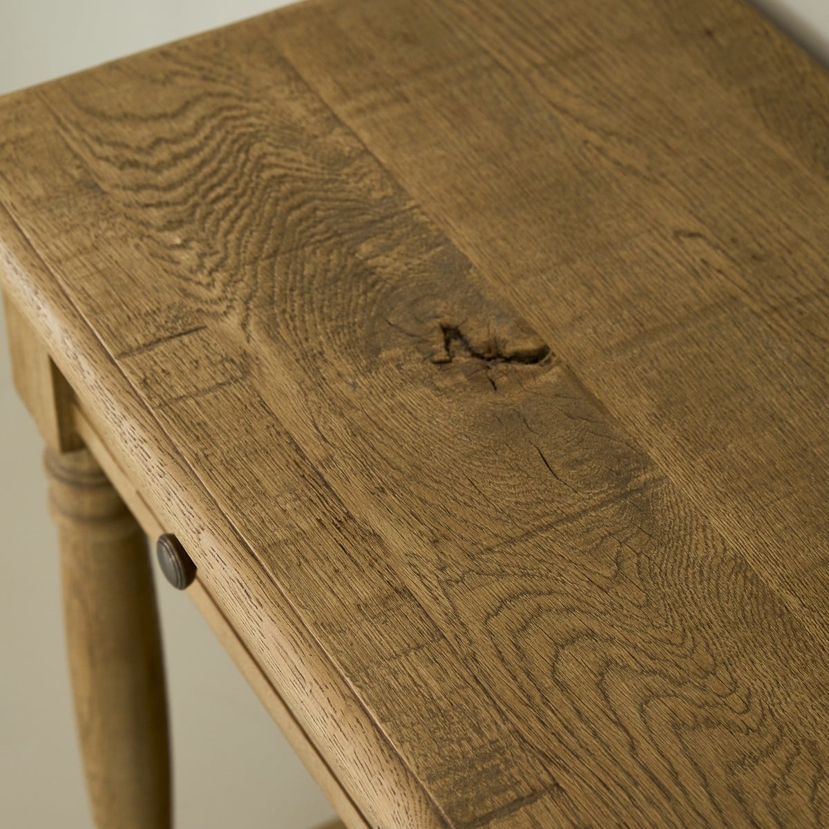 Console en chêne massif BOISSY bois foncé, SIGNATURE