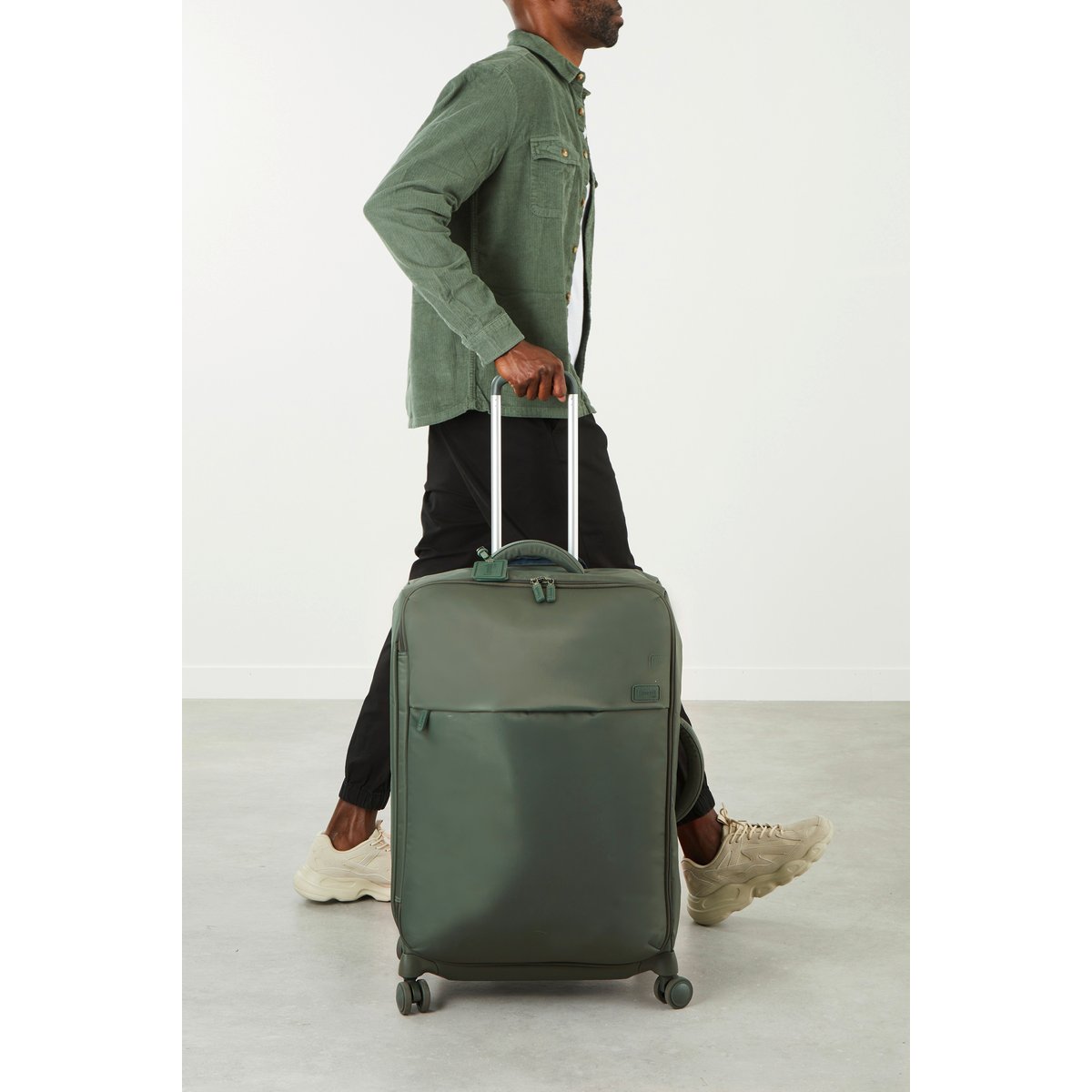 Plume valise 4 roues taille L khaki, LIPAULT