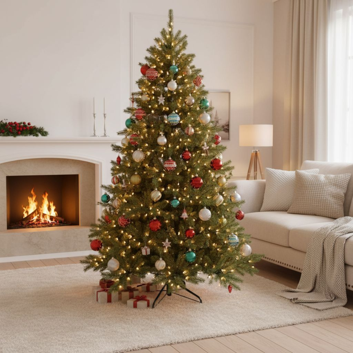 Sapin de Noël artificiel H215 cm SHERWOOD vert, TRIUMPH TREE