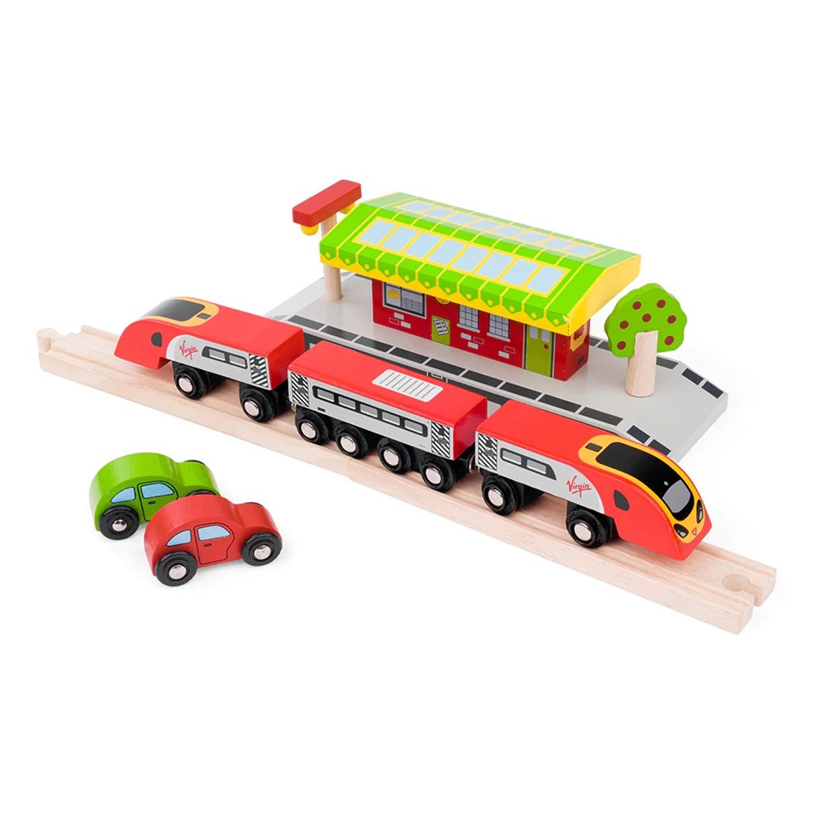 Train Virgin Pendolino rouge, BIGJIGS