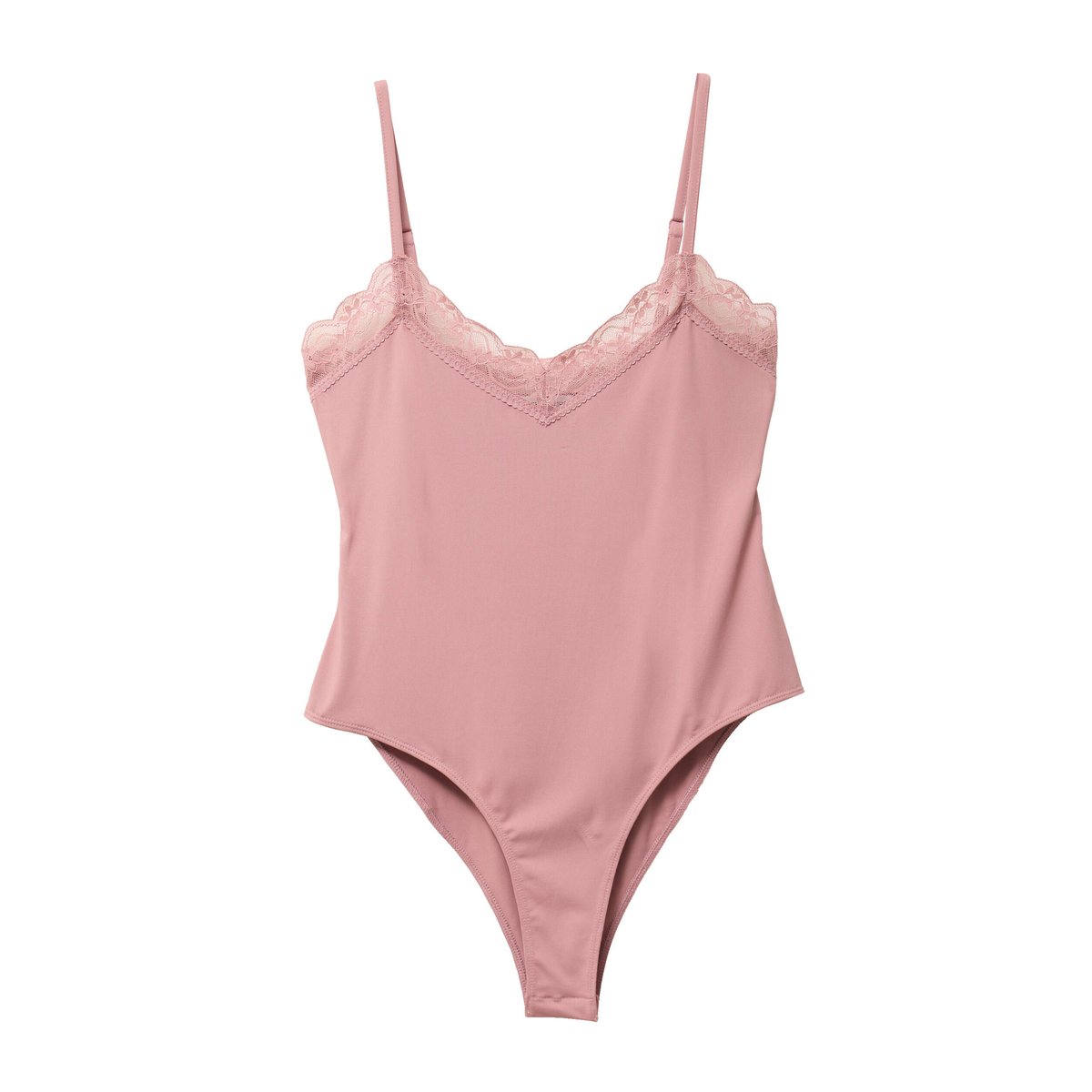 Body avec dentelle vieux rose, CACHE CACHE