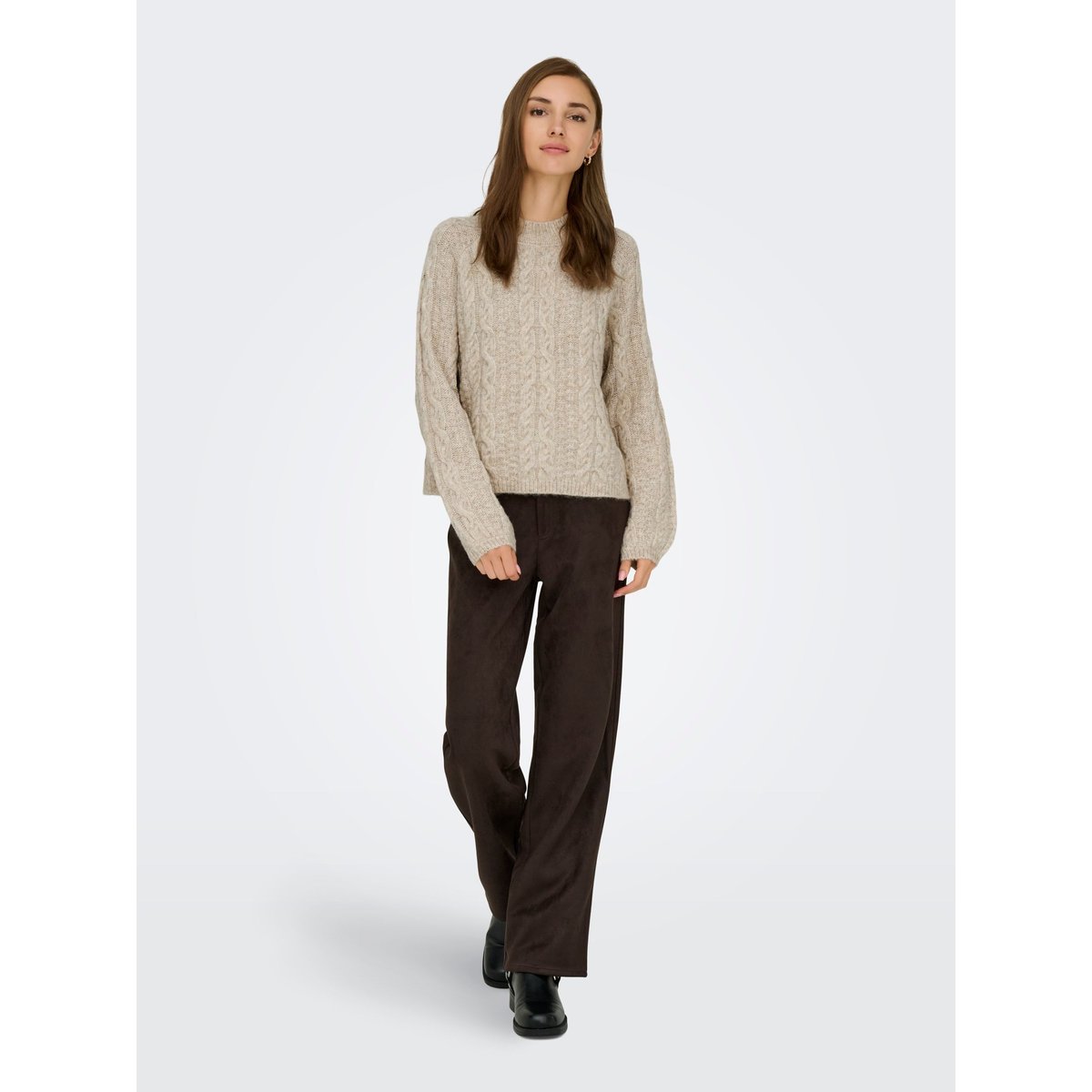 Pull En Maille oatmeal 1, JDY