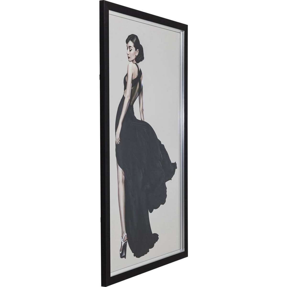 Affiche encadrée Audrey noir, KARE DESIGN