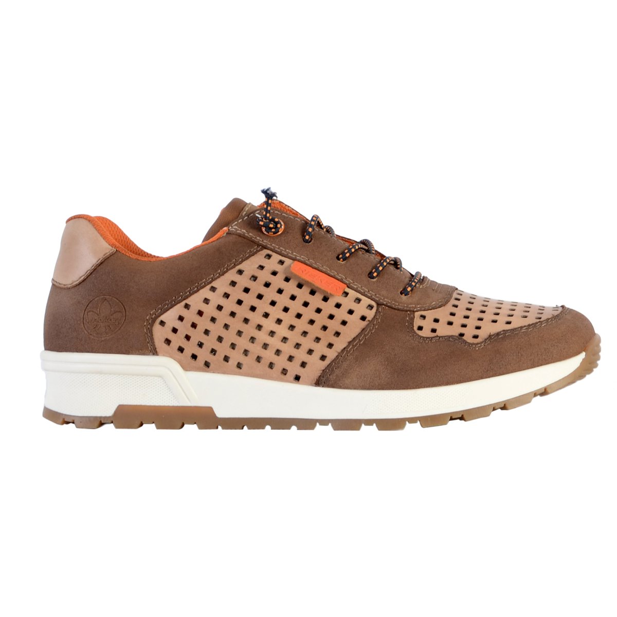 Basket Cuir Valetta marron, RIEKER