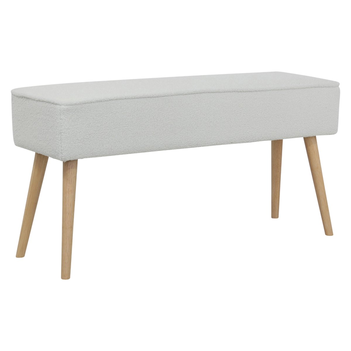 Banc tissu effet laine bouclette écru ecru, ZAGO