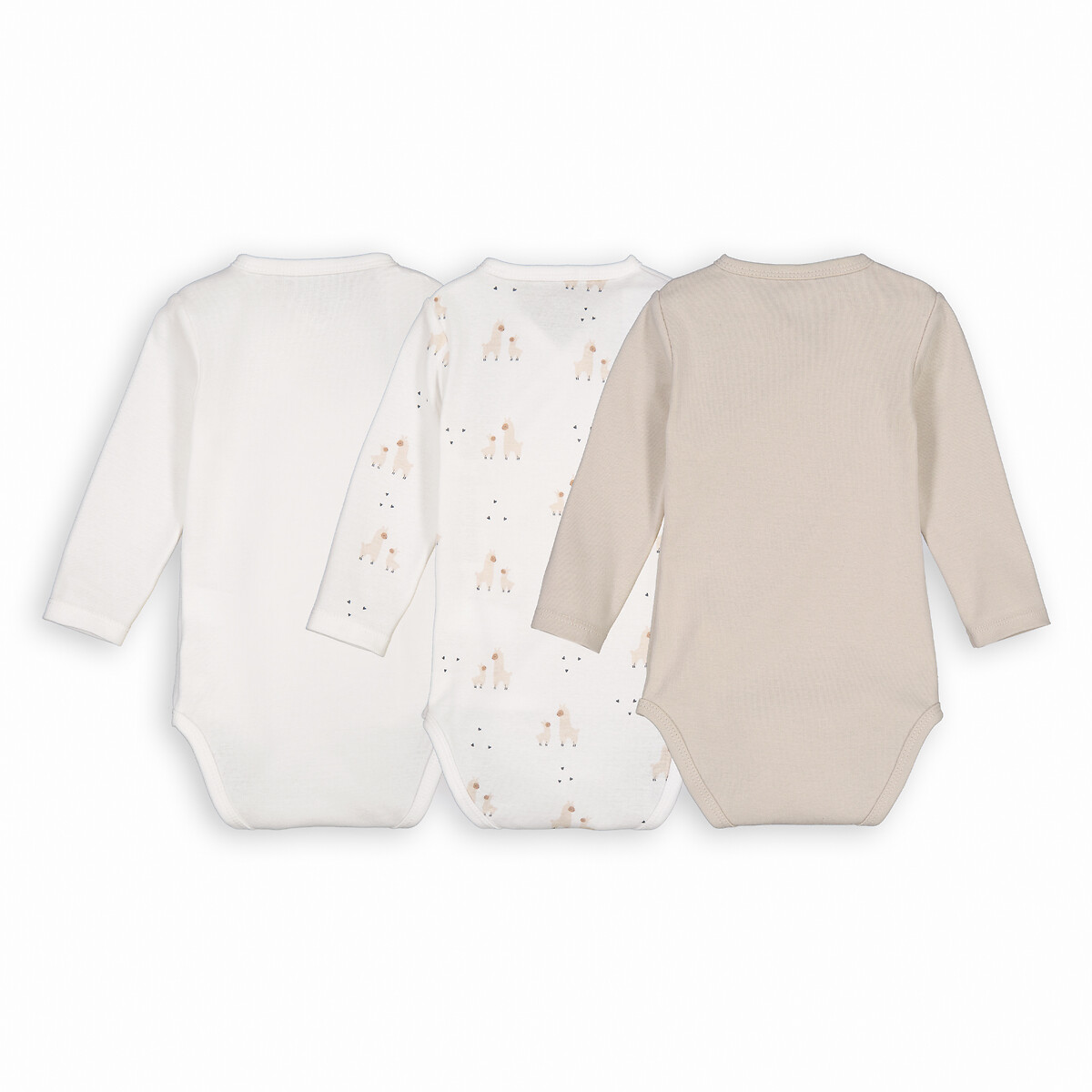 Lot de 3 bodies naissance imprimé assortis, LA REDOUTE COLLECTIONS