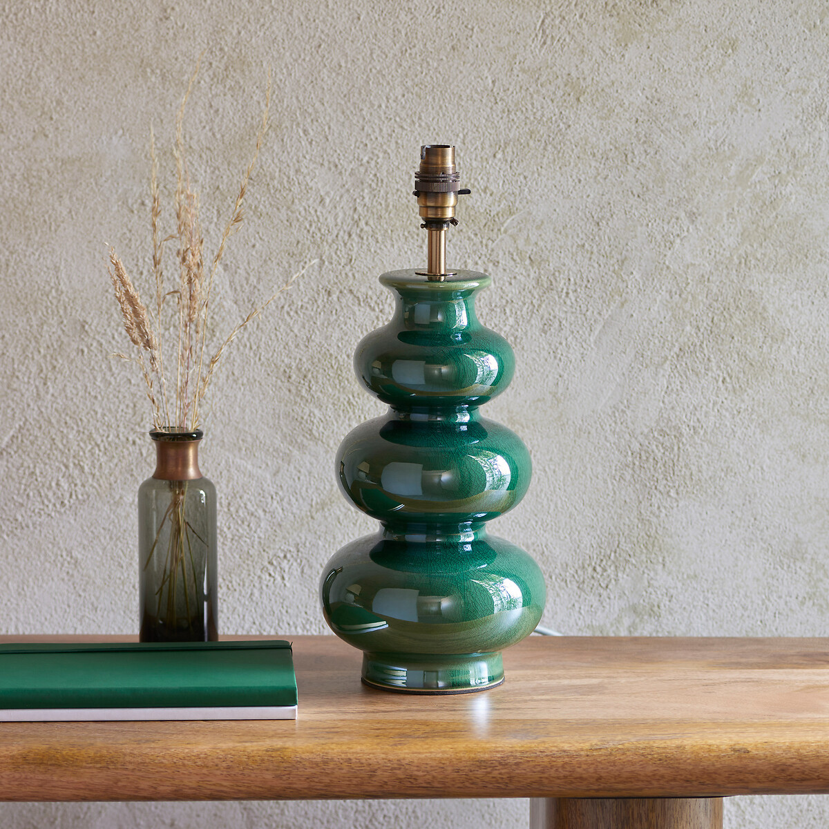 Marlow Table Lamp in Green Reactive Glaze green, ÉDITÉ