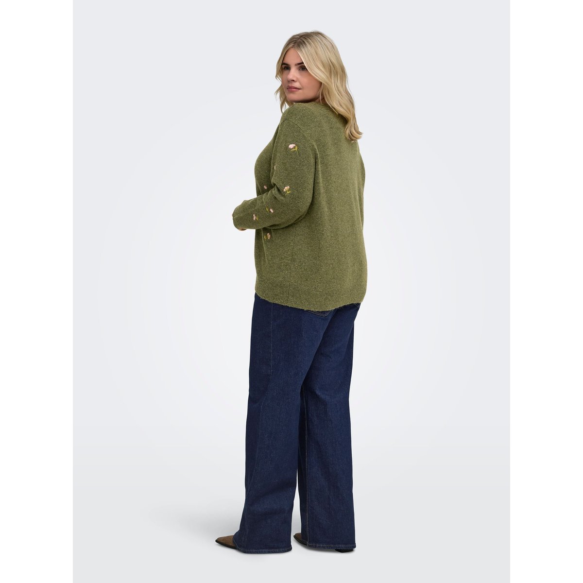Pull En Maille burnt olive, ONLY CARMAKOMA