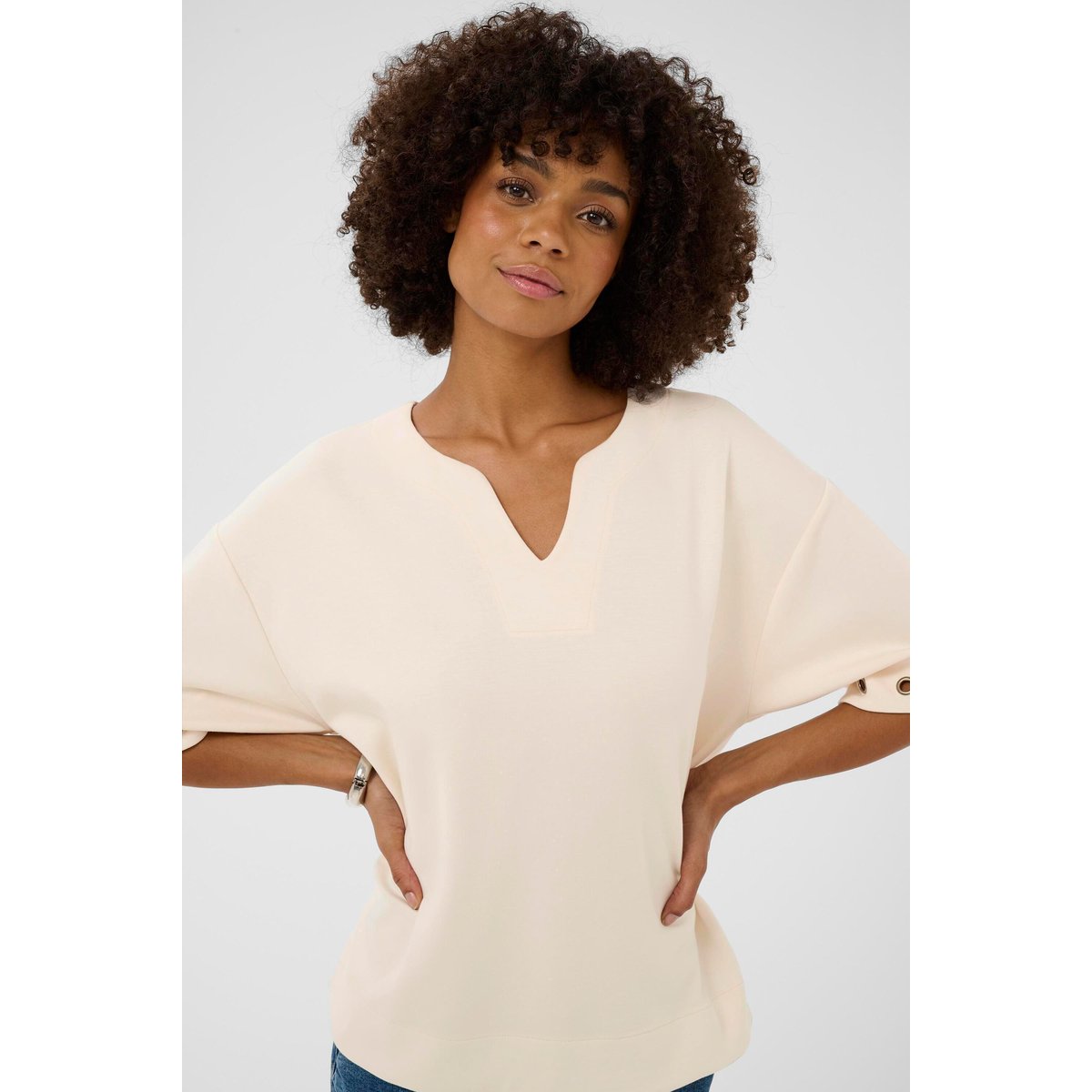 T-shirt à manches courtes blanc whitecap, CULTURE