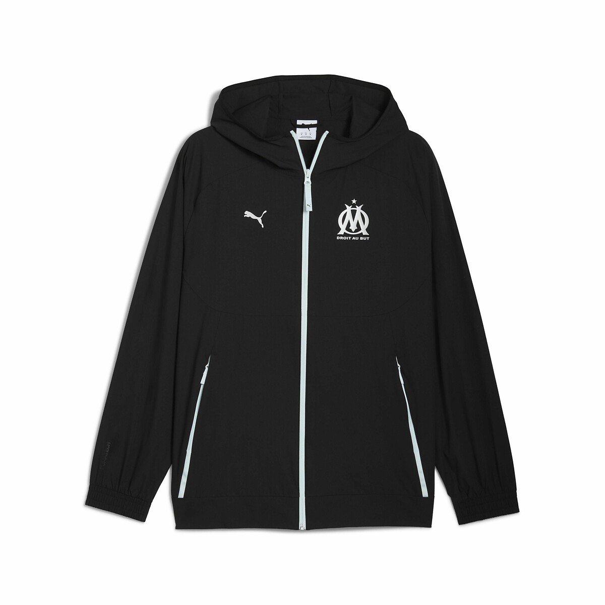 Olympique De Marseille Woven Zip-Up Jacket black, PUMA