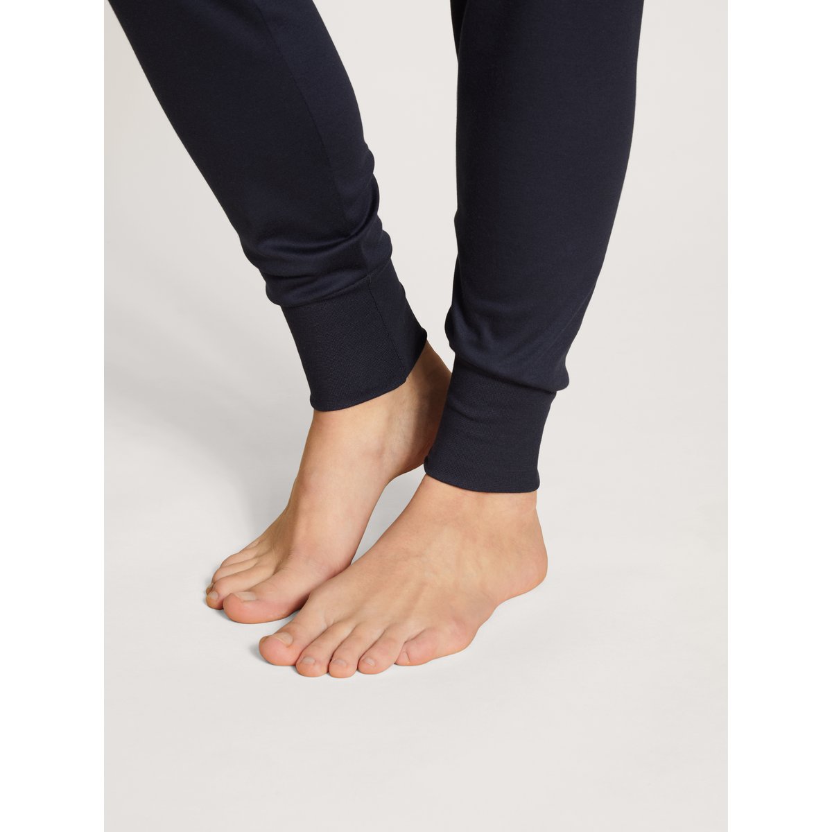 Pyjama avec bords élastiques manches longues Coton SOULMATE bleu lapis foncé, CALIDA