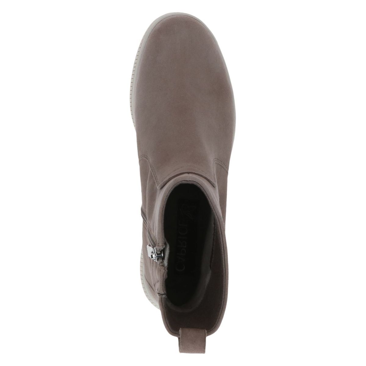 Bottine en cuir marron taupe nubuck, CAPRICE