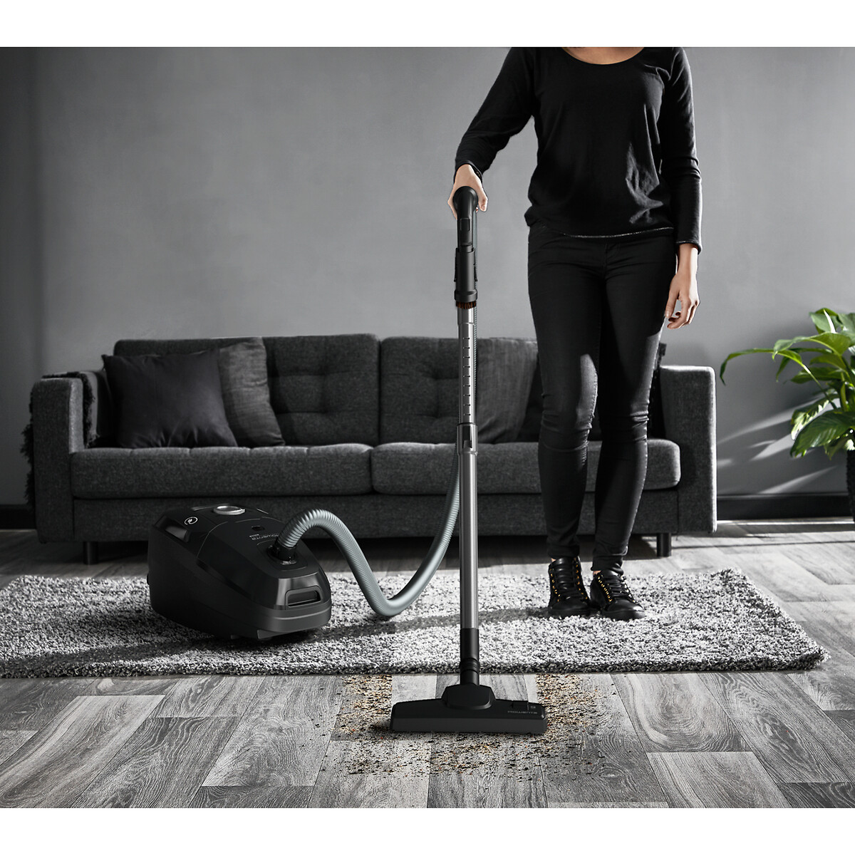 Aspirateur avec sac Green Force RO6136EA aluminium/noir, ROWENTA
