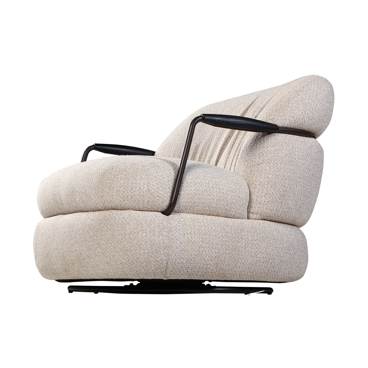 Fauteuil en tissu - MICHEL beige, SIGNATURE