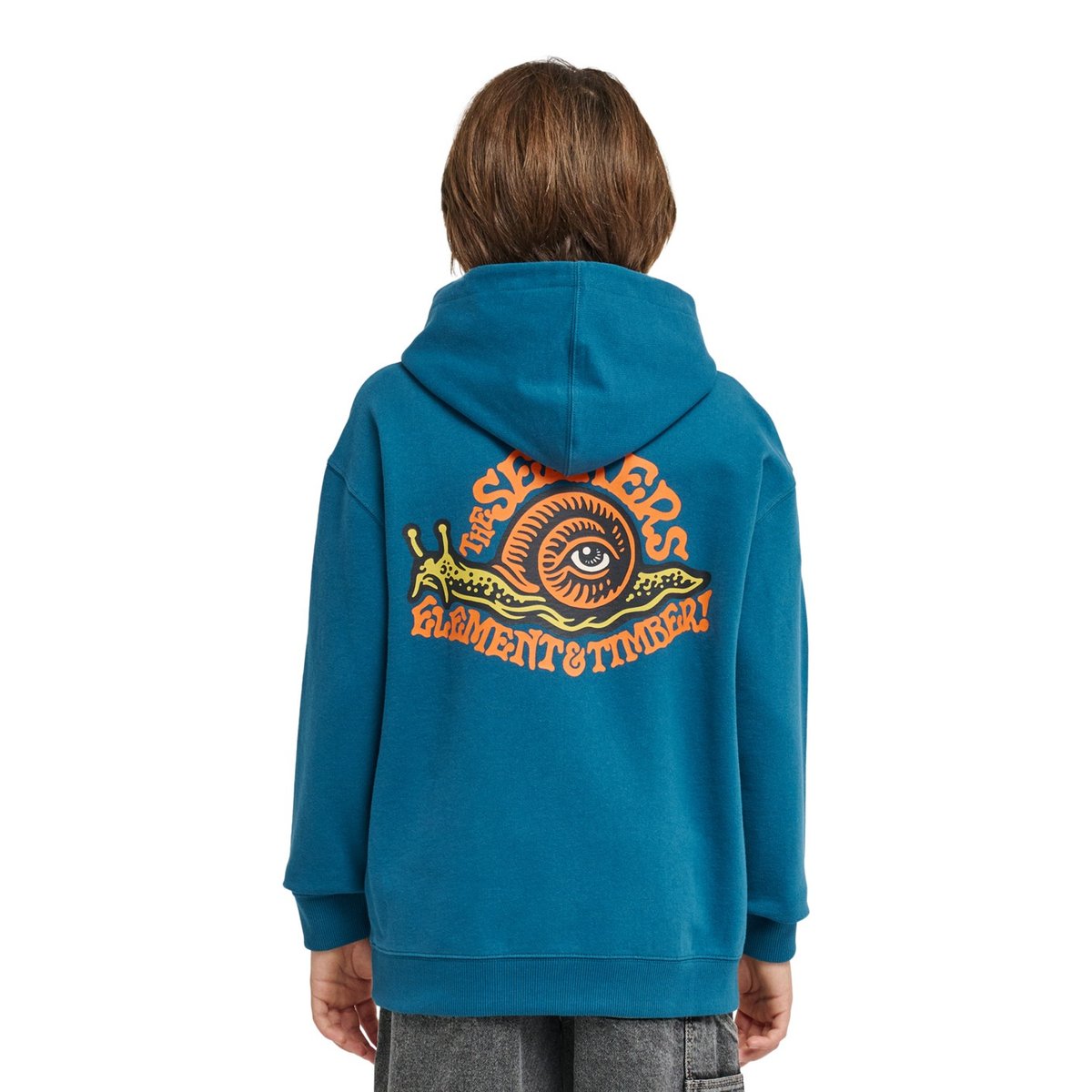 Sweat à capuche TIMBER THE SNAIL bleu mallard blue, ELEMENT
