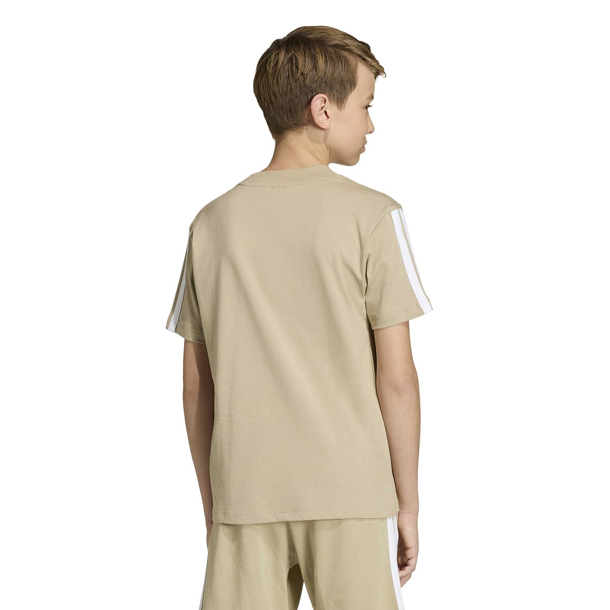 T-shirt a maniche corte a 3 bande ESSENTIALS beige, ADIDAS SPORTSWEAR