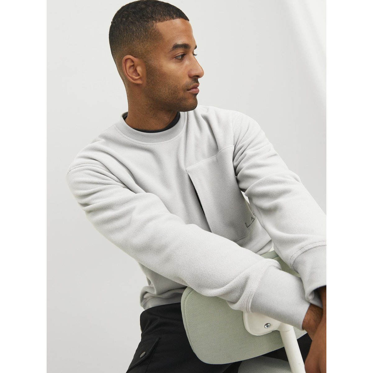 Sweat-Shirt grise - high-rise, JACK & JONES