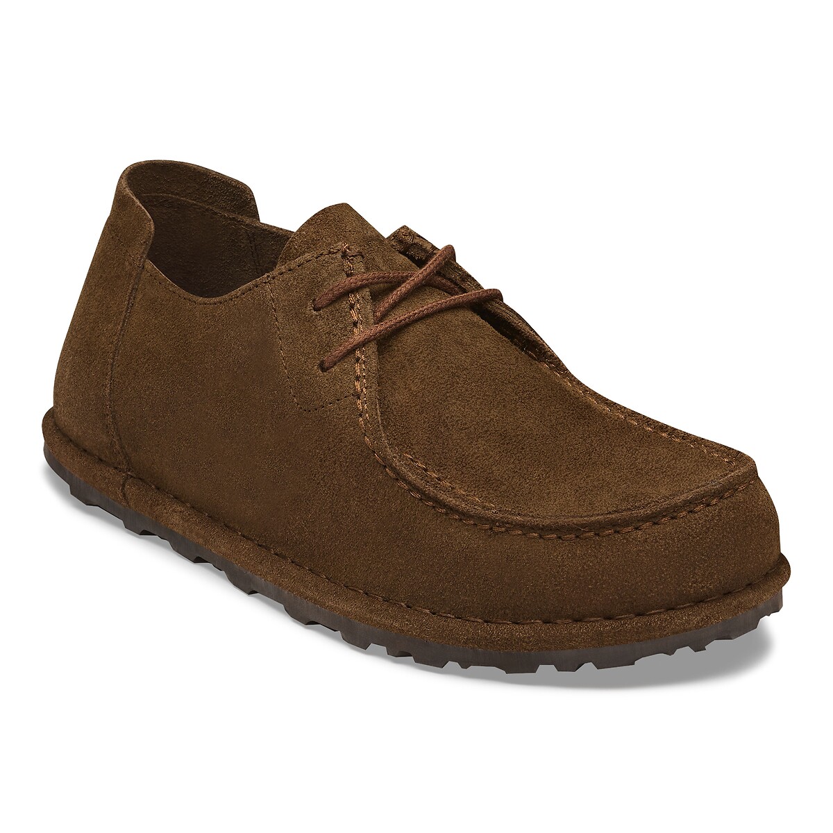 Derbies em pele camurça, Utti Lace castanho, BIRKENSTOCK