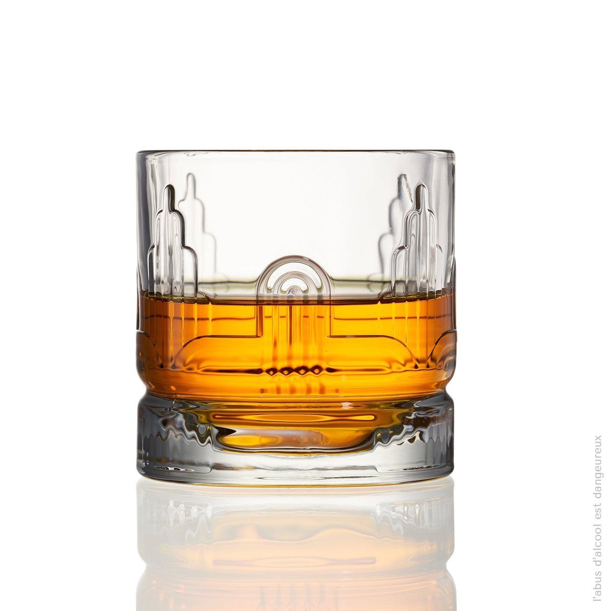 Lot de 6 verres à whisky John, DANDY transparent, LA ROCHERE