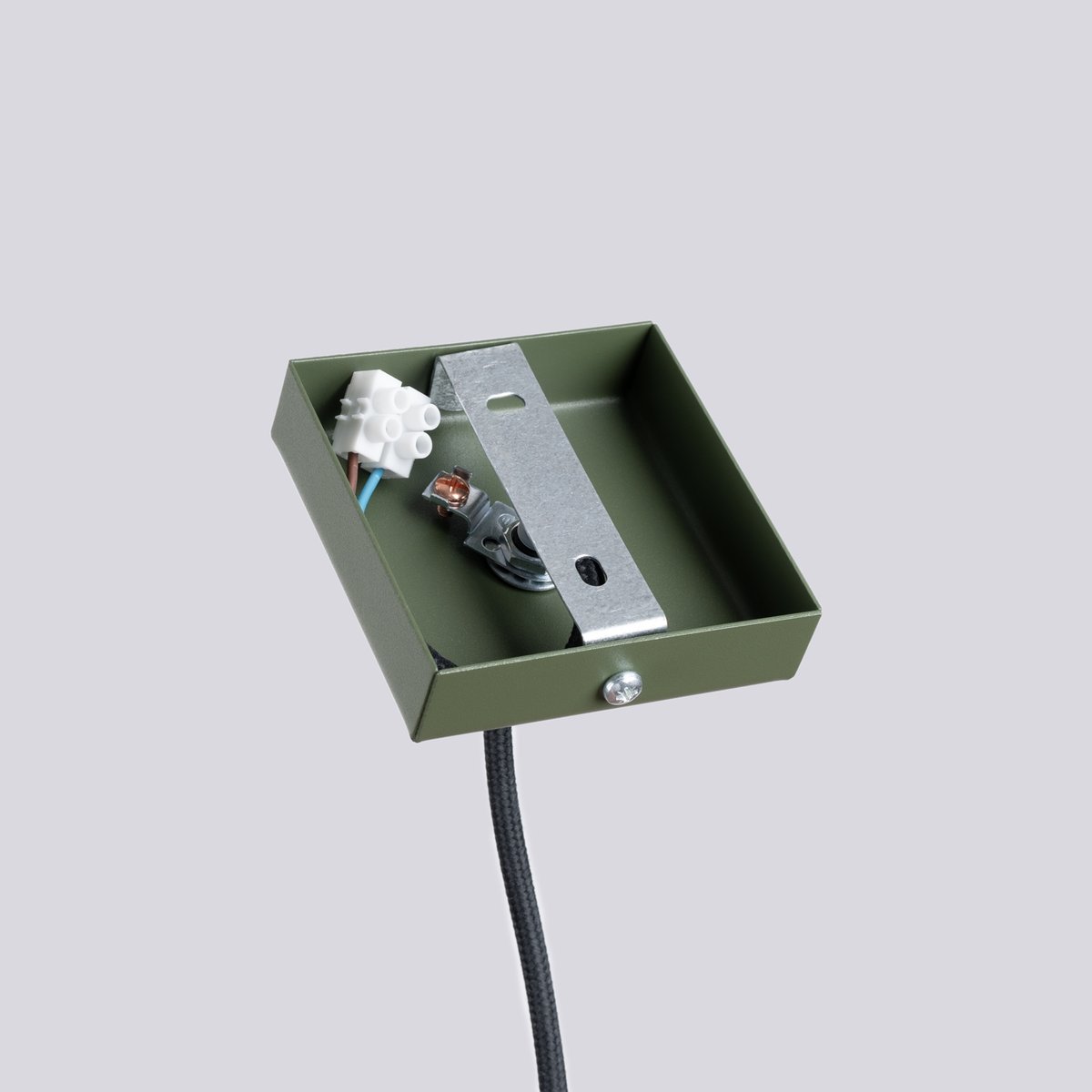 Suspension Acier Vert Olive GU10 1 Lagos vert, EDEN