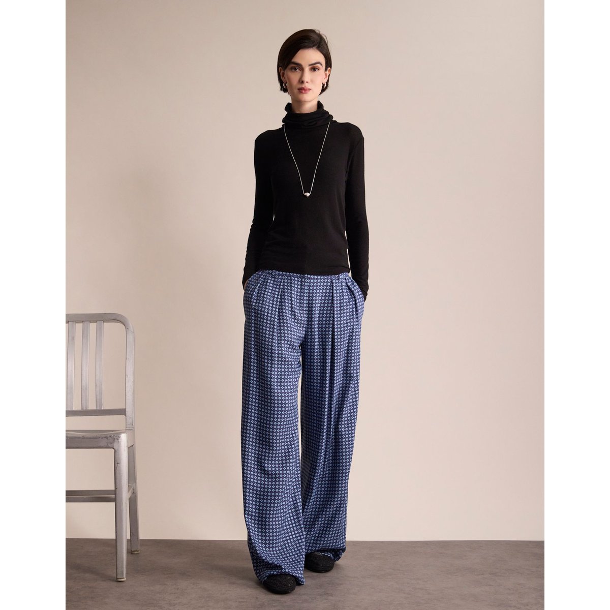 Pantalon Luciano bleu, INES DE LA FRESSANGE PARIS