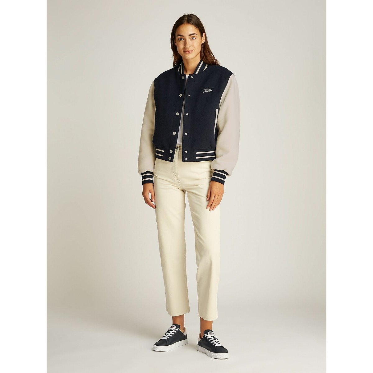 Bomber Jacket navy/white, TOMMY JEANS